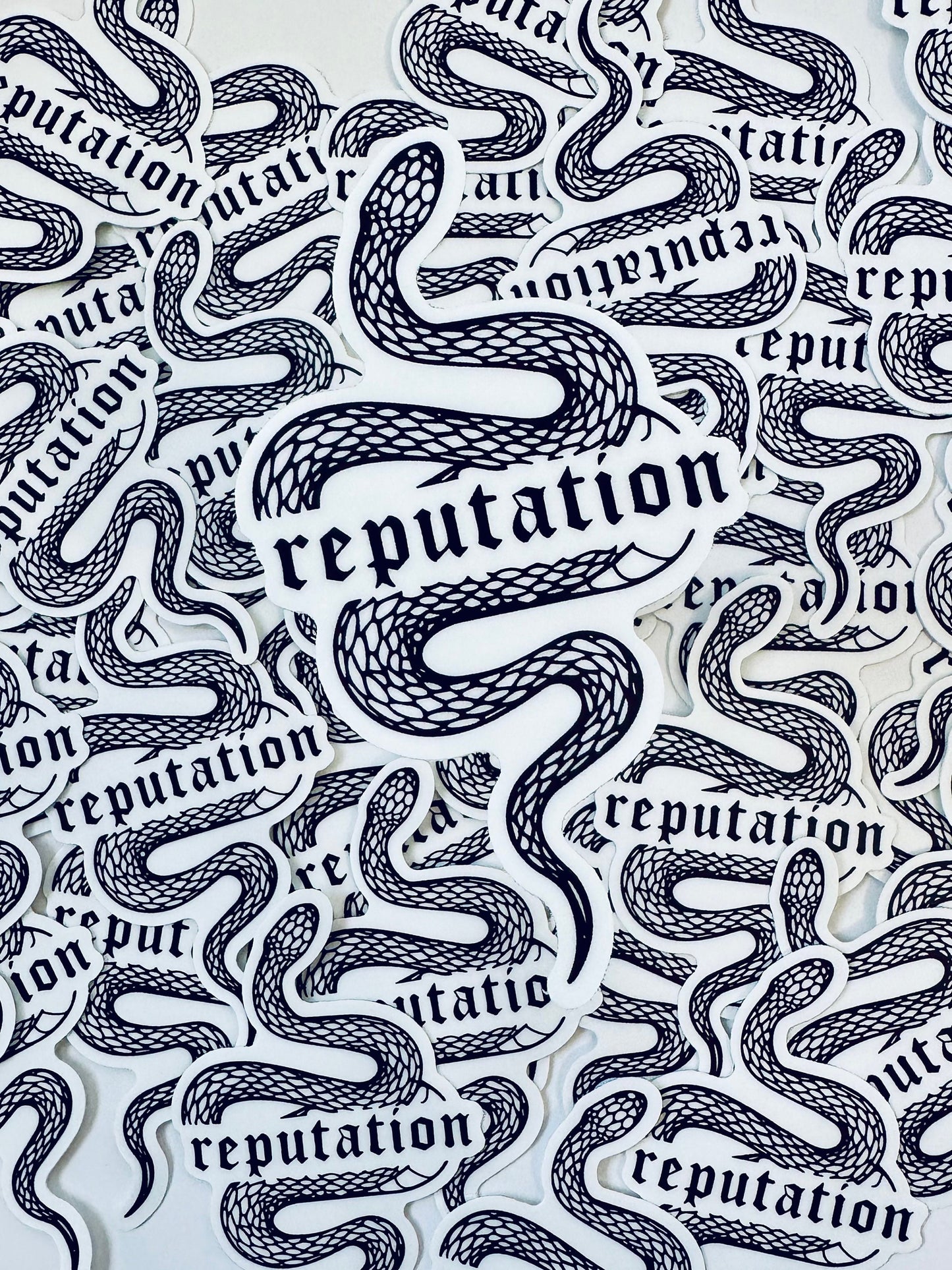 Swift Reputation Inspired Snake Sticker, Eras Accessories, Taylor Inspired Rep Sticker, Reputation Album maedaymaedaymaeday