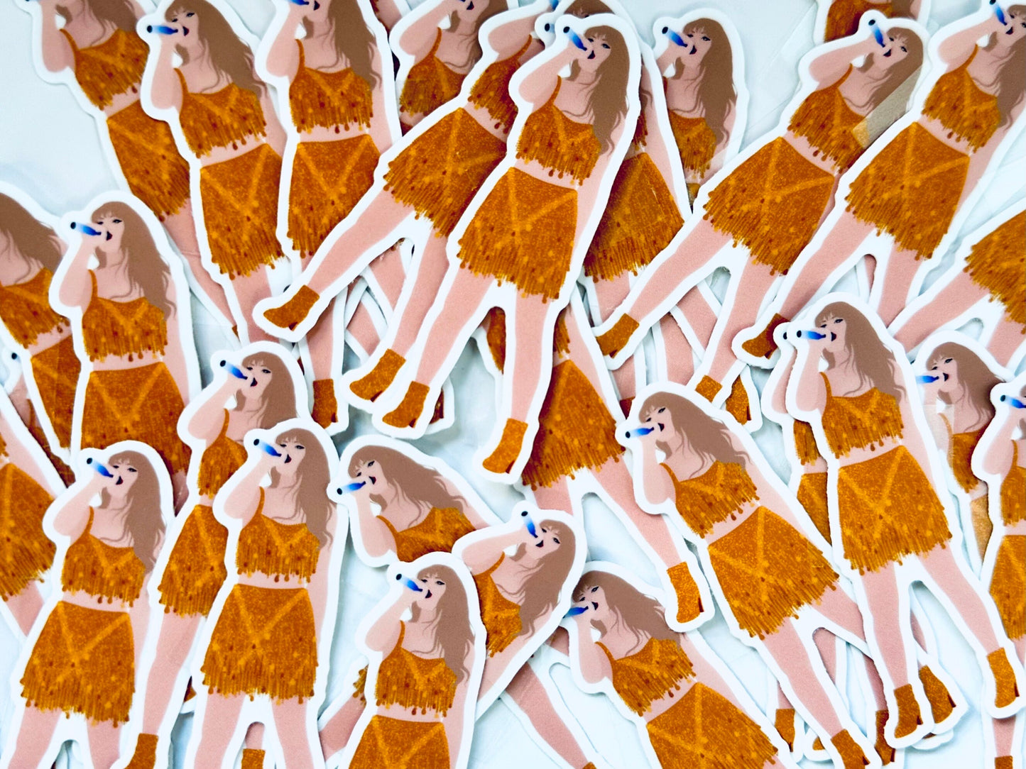 Orange 1989 Eras Outfit Sticker, Shake it Off Sticker, By the Eras Outfit Sticker, Eras Outfit Sticker,Swift Inspired Vinyl Sticker, Taylors maedaymaedaymaeday