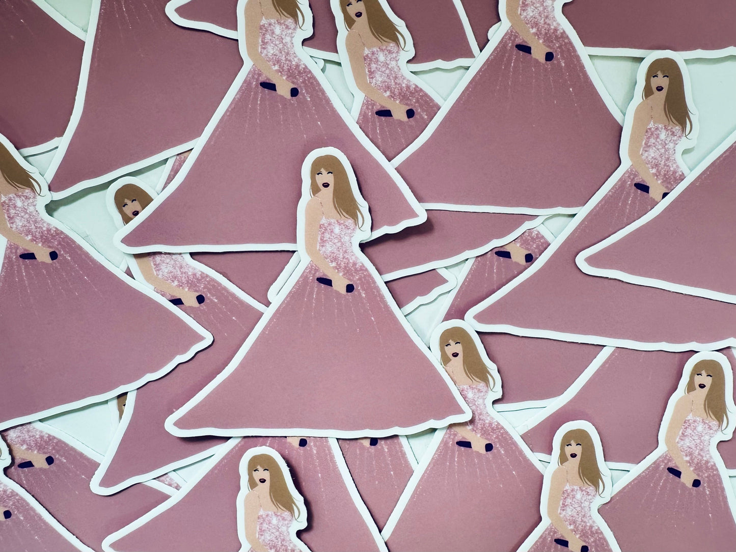 Pink Speak Now Eras Outfit, Enchanted Pink Ball Gown Eras Dress, By the Eras Outfit Sticker,Eras Outfit Swift Inspired Sticker, Swiftie Gift maedaymaedaymaeday