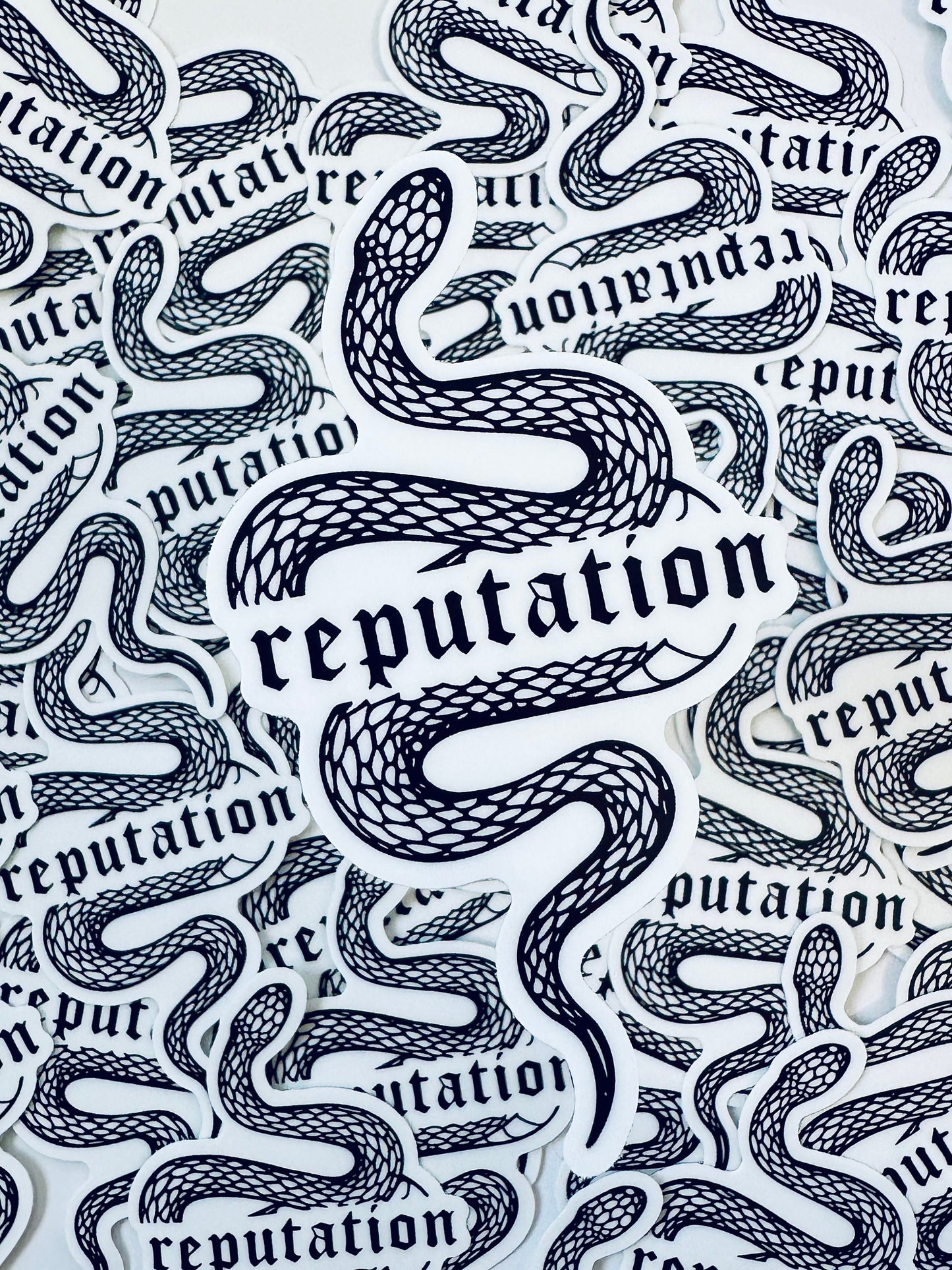 Swift Reputation Inspired Snake Sticker, Eras Accessories, Taylor Inspired Rep Sticker, Reputation Album maedaymaedaymaeday