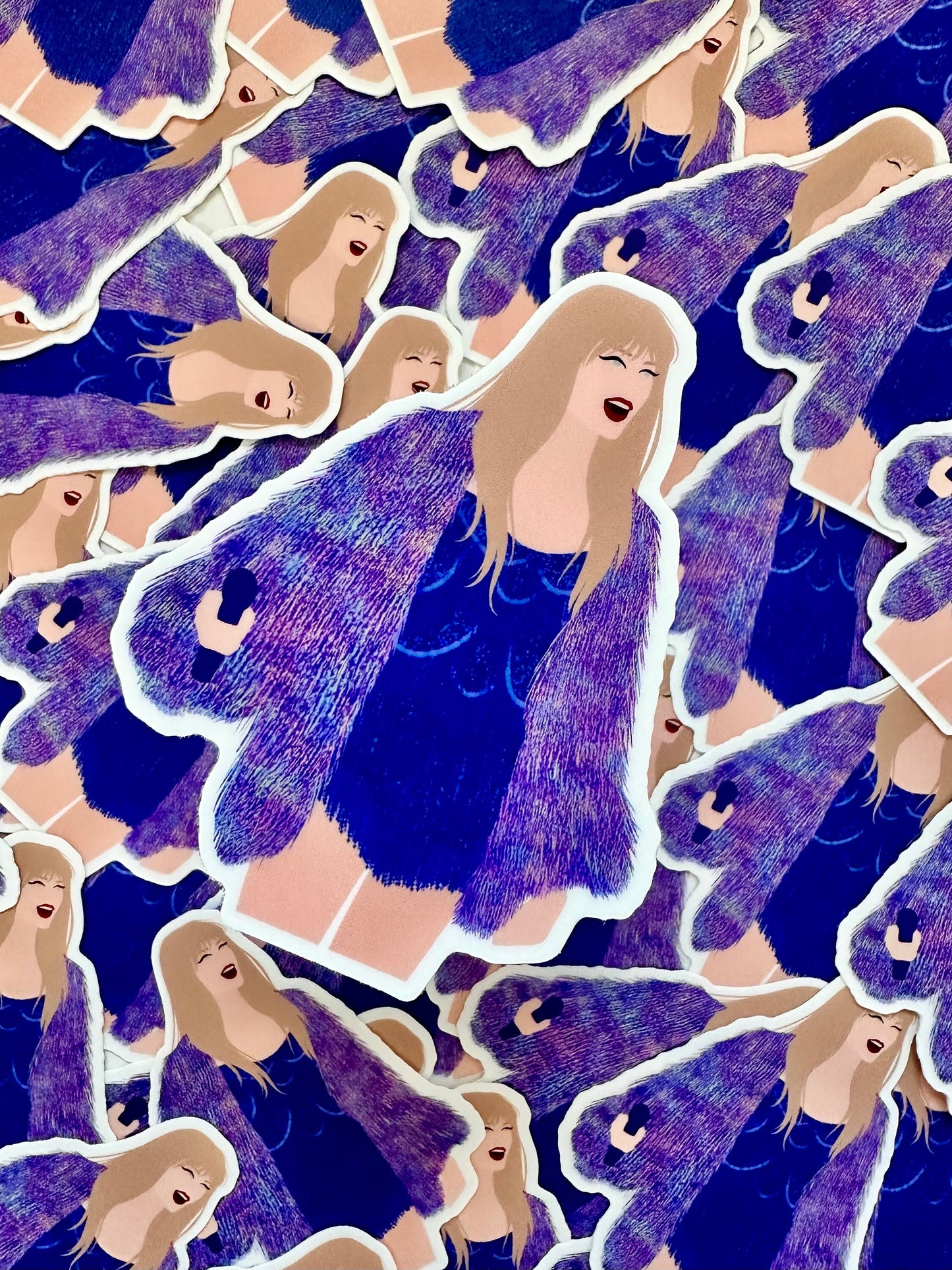 Multicolor Fringe Karma Jacket, Midnight Eras Outfit Sticker, By the Eras Outfit Sticker, Scalloped Midnights Swift Inspired Sticker maedaymaedaymaeday