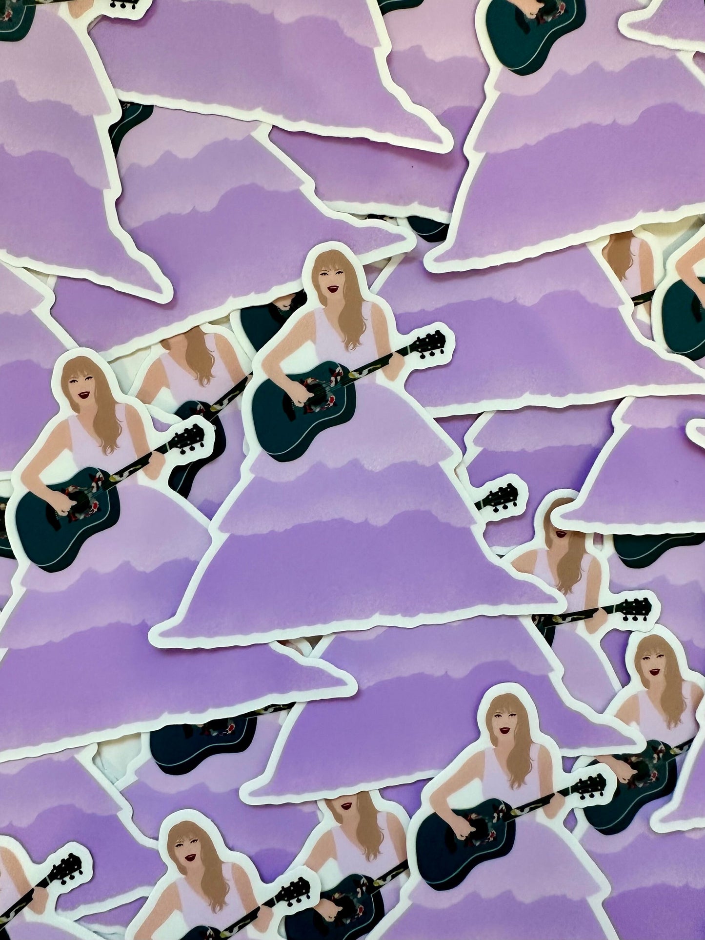Purple Tiered Speak Now Eras Outfit, Enchanted Purple Cupcake Eras Dress, By the Eras Outfit Sticker, Eras Outfit Swift Inspired Sticker maedaymaedaymaeday