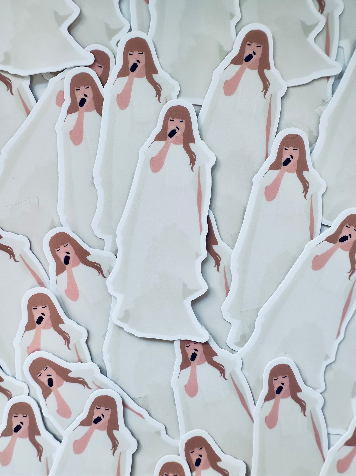 Folklore Eras Outfit Sticker, Lace and Cream Folklore Dress, By the Eras Outfit Sticker, Eras Outfit Sticker, Swift Inspired Vinyl Sticker maedaymaedaymaeday