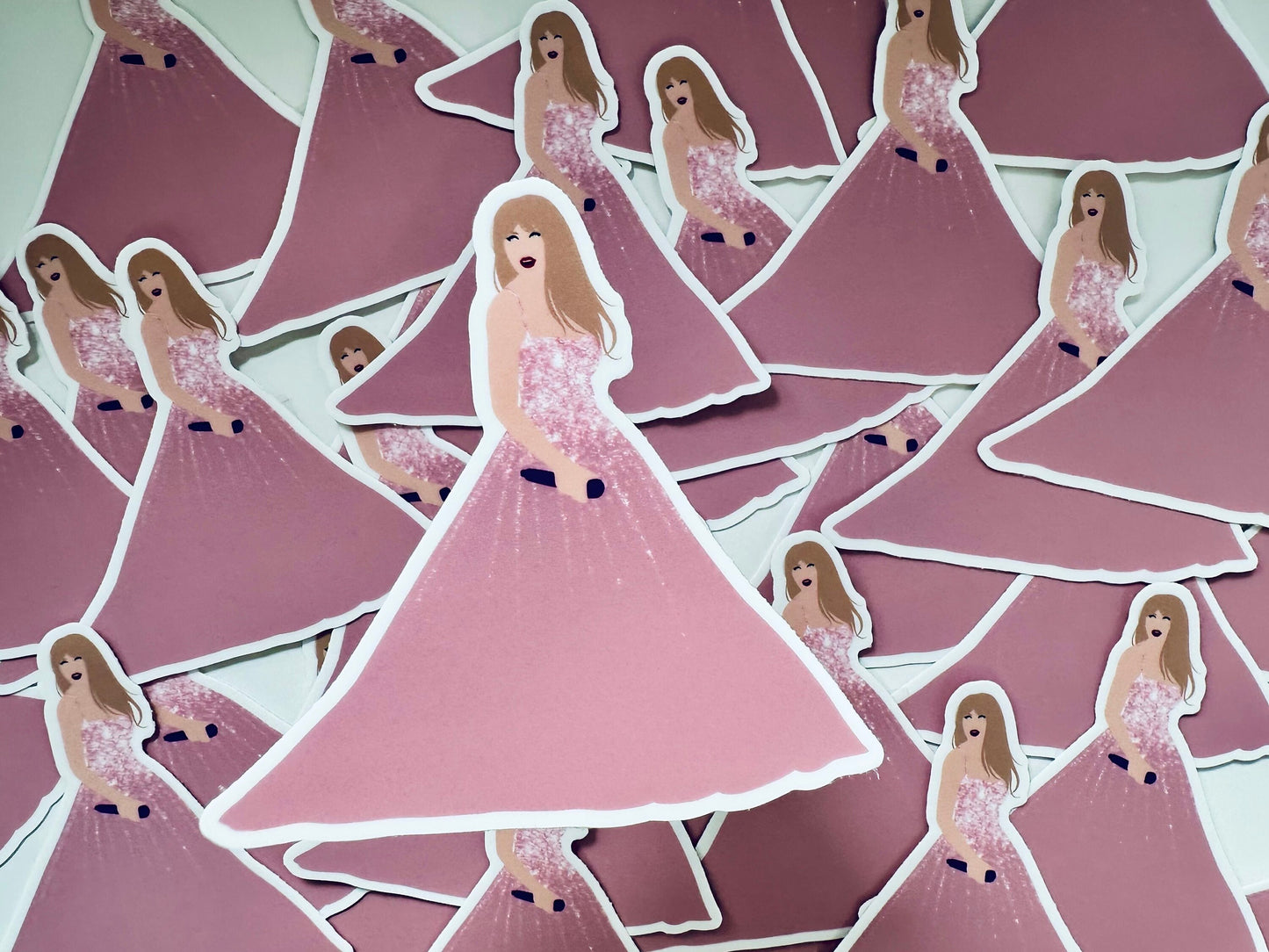 Pink Speak Now Eras Outfit, Enchanted Pink Ball Gown Eras Dress, By the Eras Outfit Sticker,Eras Outfit Swift Inspired Sticker, Swiftie Gift maedaymaedaymaeday
