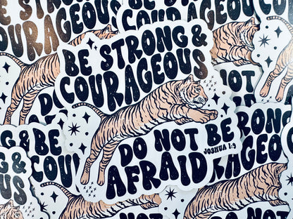 Be Strong & Courageous Magnet – A Daily Dose of Faith and Encouragement