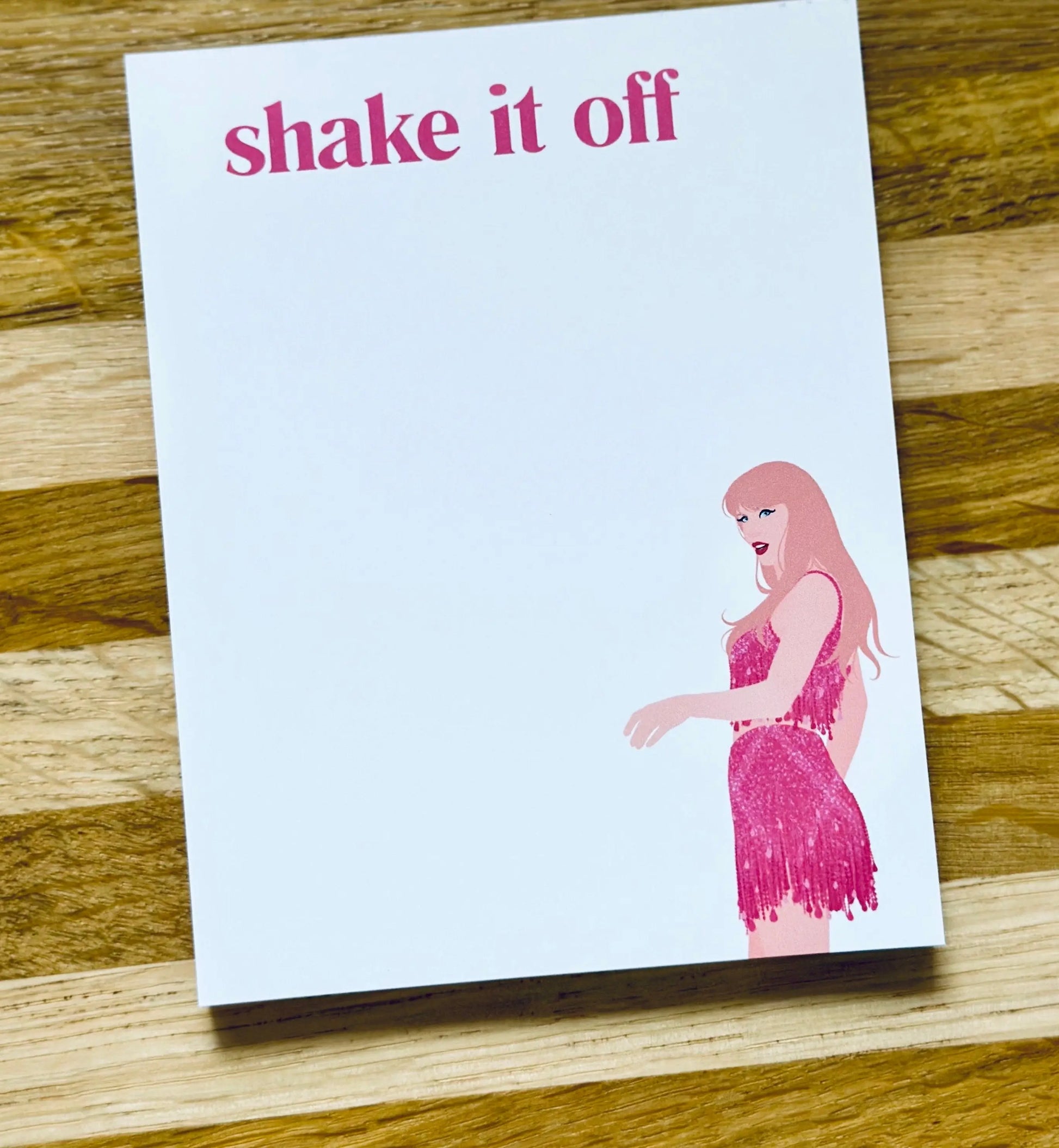 Pop Culture Queen Quarter Page Notepad, 1989 Notepad, Shake it Off Notepad, In My Notepad Era, Eras Merch, 5.5x4.25 50 Page Notepad