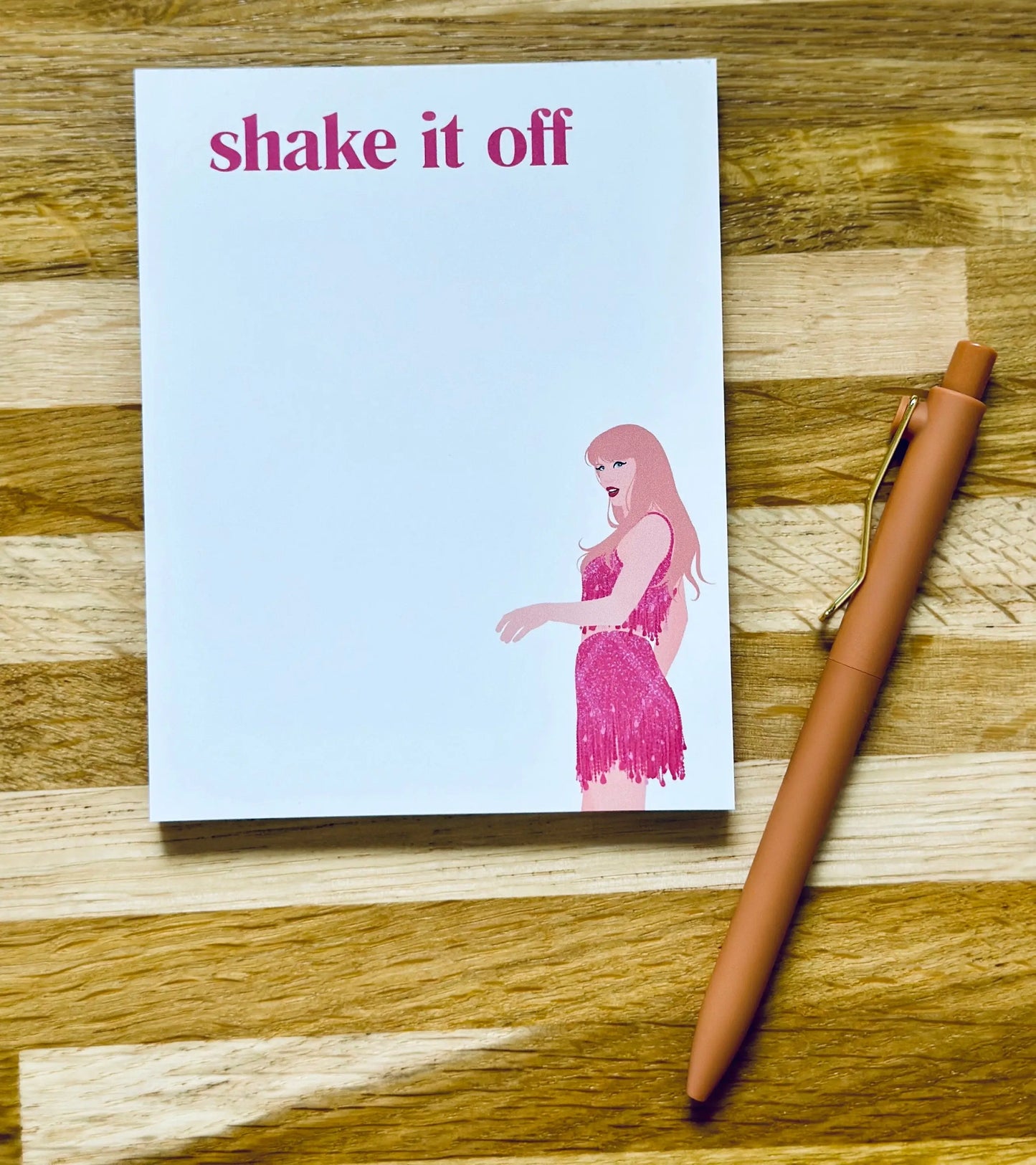 Pop Culture Queen Quarter Page Notepad, 1989 Notepad, Shake it Off Notepad, In My Notepad Era, Eras Merch, 5.5x4.25 50 Page Notepad