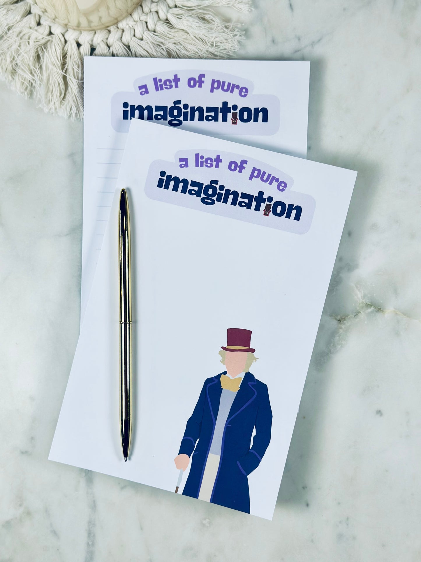 A List of Pure Imagination" Notepad/To-Do List – 50 Pages of Whimsical Wonder