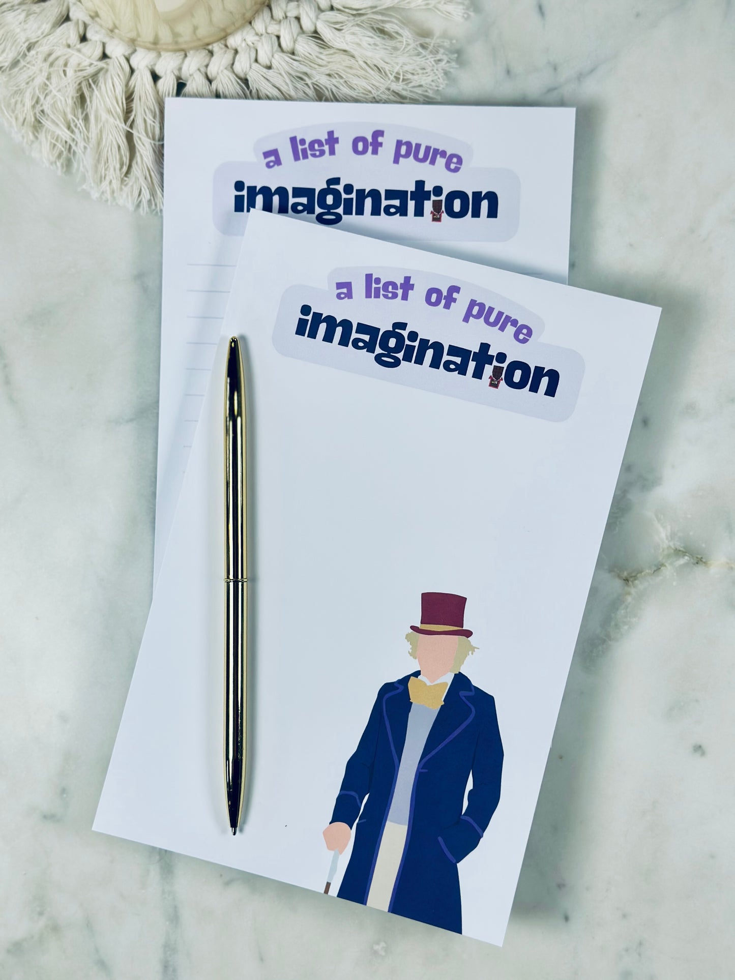 A List of Pure Imagination" Notepad/To-Do List – 50 Pages of Whimsical Wonder