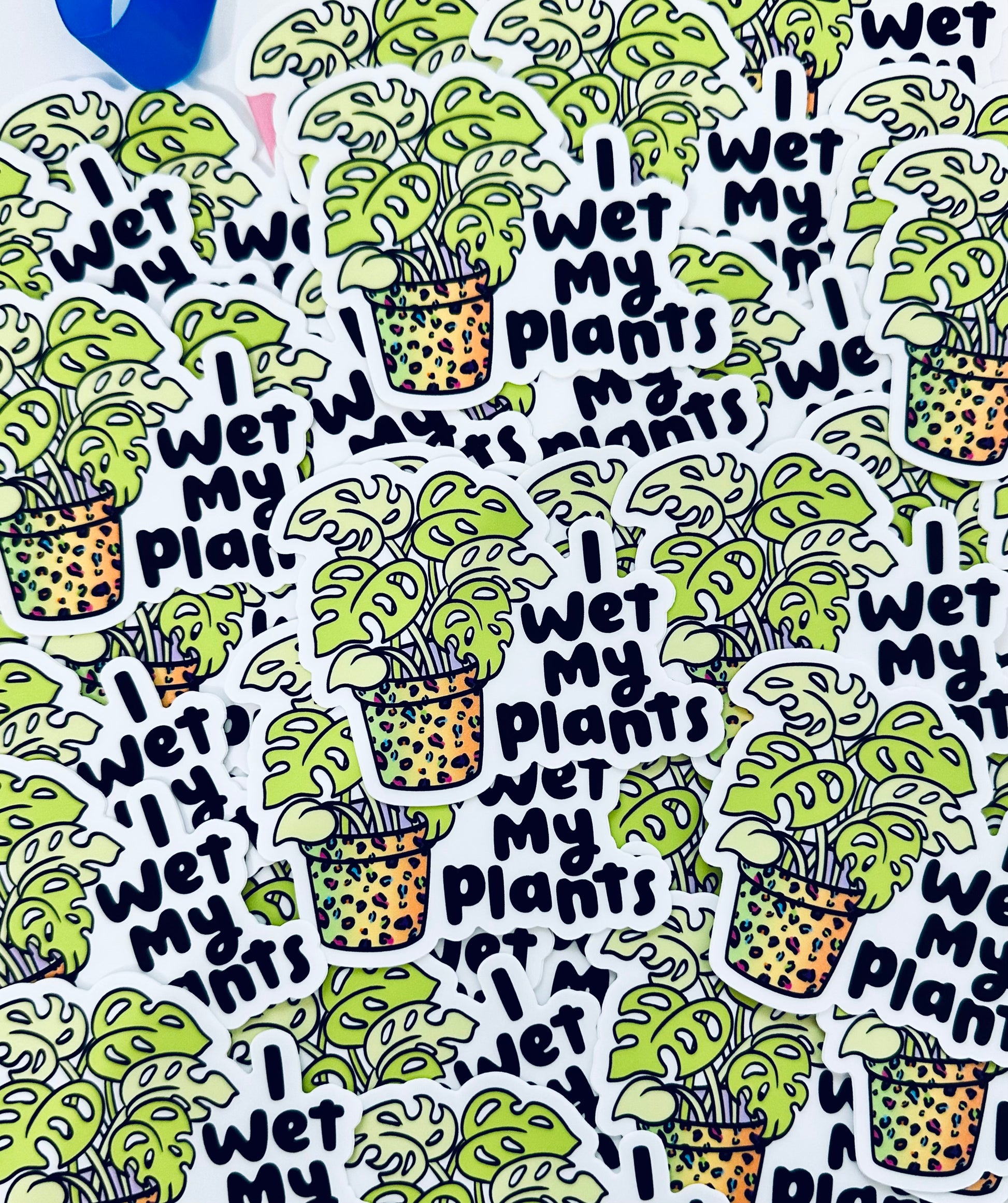 I wet my plants Sticker, Mental Health Sticker, Trendy Sticker for Kindle, Laptop, Best Selling Permanent Sticker maedaymaedaymaeday