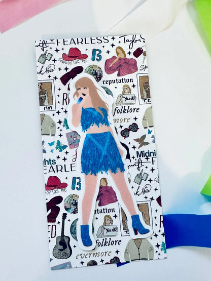 Blue 1989 Eras Outfit Sticker, Shake it Off Sticker, By the Eras Outfit Sticker, Eras Outfit Sticker,Swift Inspired Vinyl Sticker, Taylors maedaymaedaymaeday