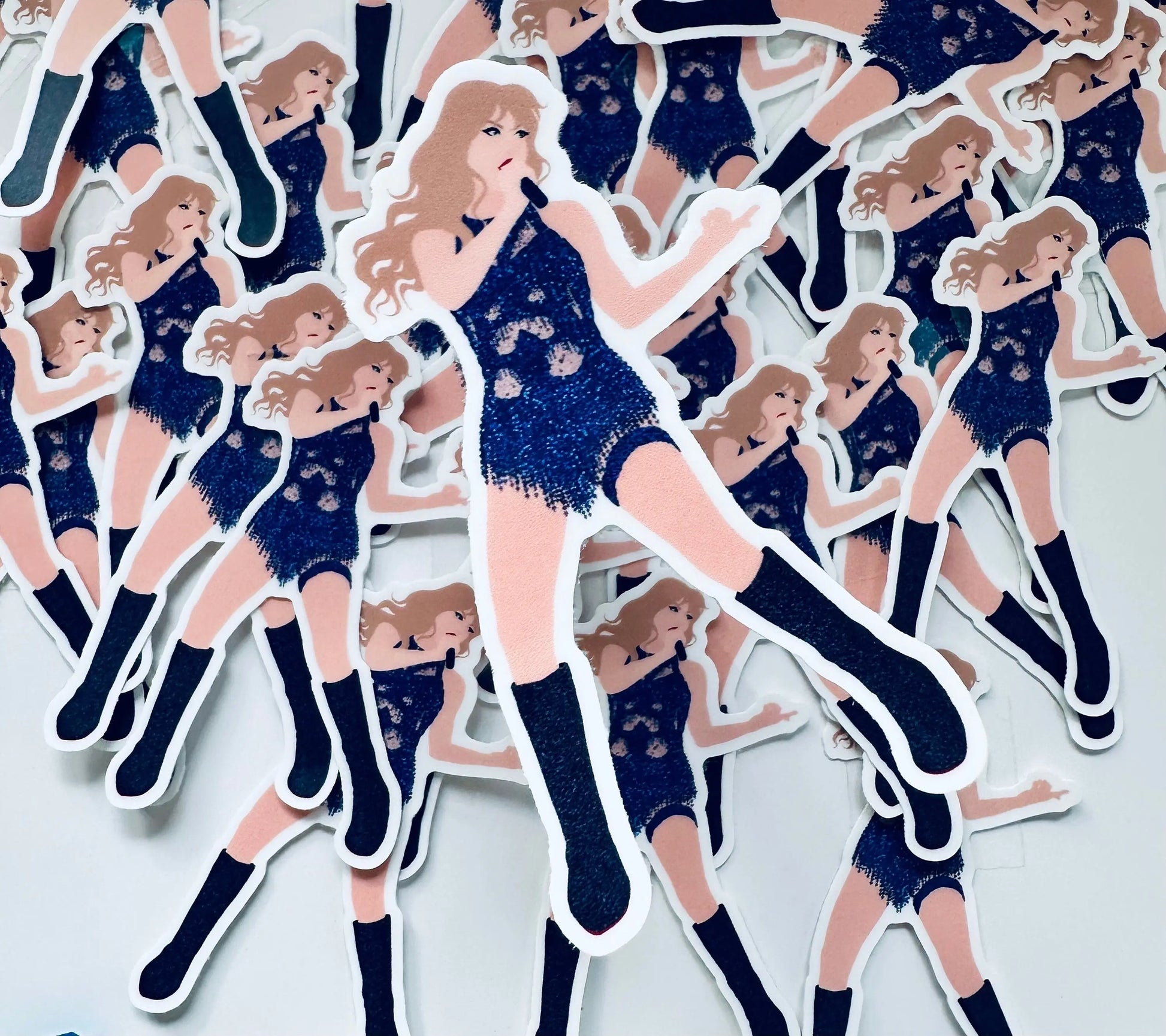 Blue Cutout Midnights Eras Bodysuit Sticker, Midnights Sticker,By the Eras Outfit Sticker,Eras Outfit Sticker,Swift Inspired Swiftie Sticker maedaymaedaymaeday