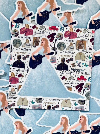 Blue Speak Now Ballgown Eras Outfit, Enchanted Blue Eras Dress, By the Eras Outfit Sticker, Eras Outfit Swift Inspired Sticker, Swiftie maedaymaedaymaeday