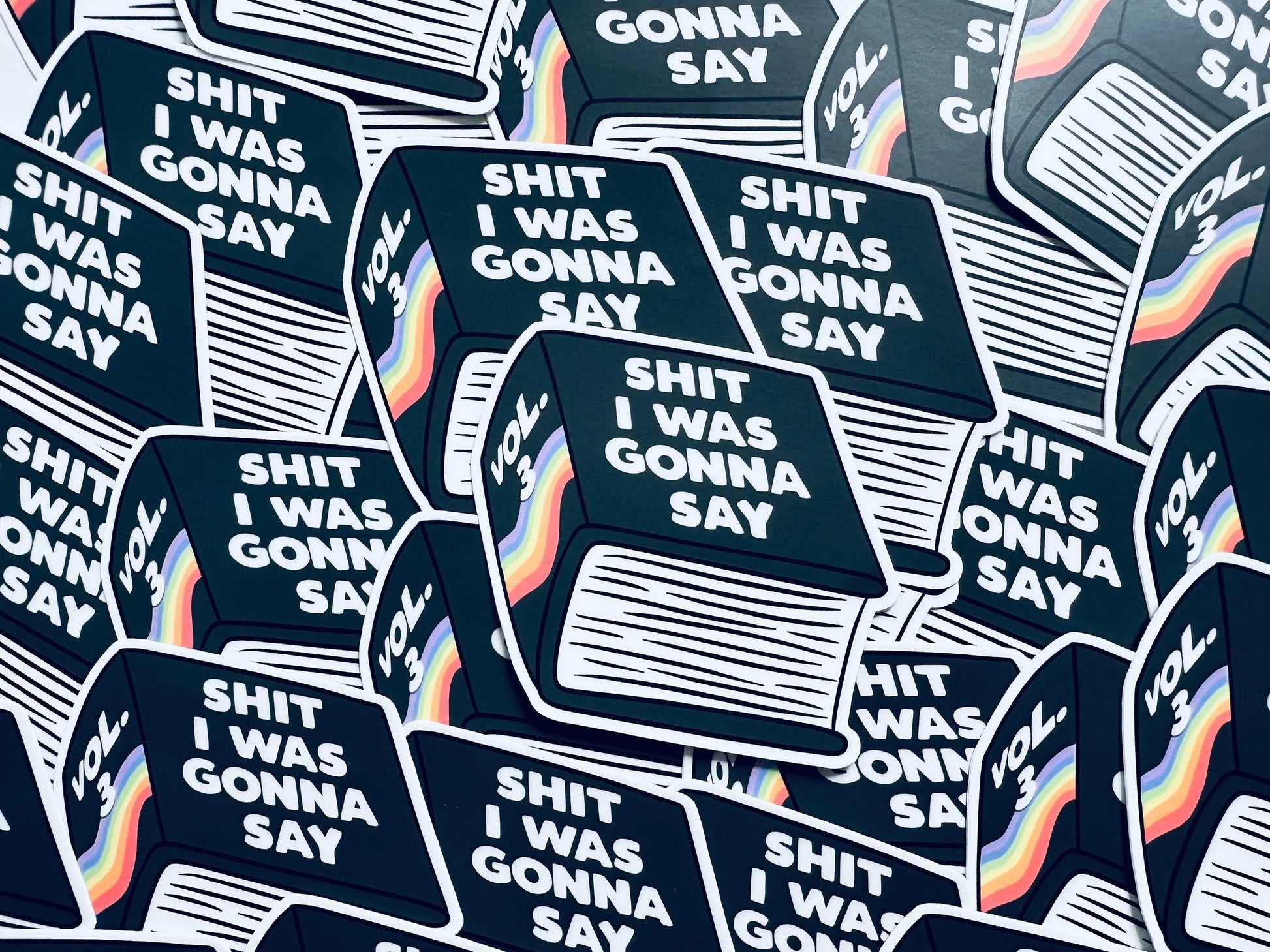 Book of Shit I was Going to Say Sticker, Shit Talk Permanent, Waterproof Sticker, Trendy Sticker for Kindle, Laptop, Booktok, Bookish maedaymaedaymaeday