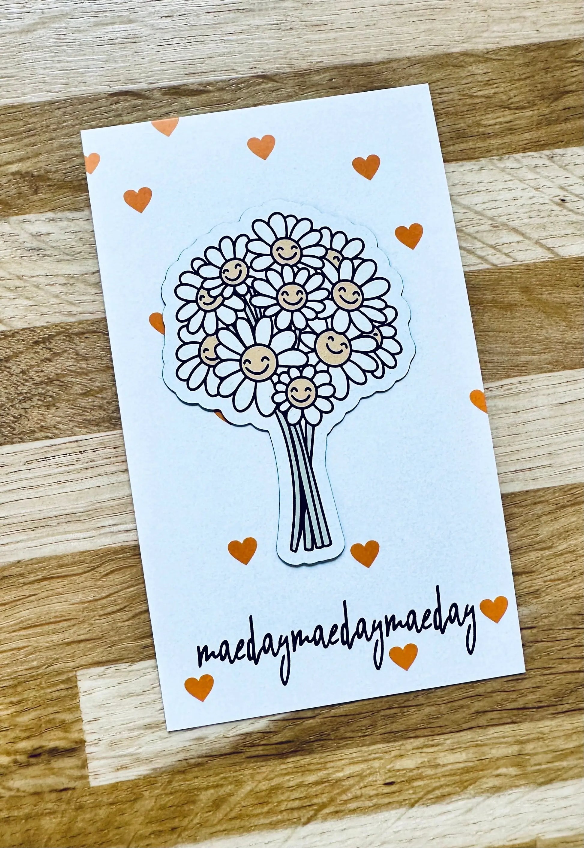 Bouquet of Flowers Magnet, Smiley, Daisy Flowers Magnet, Car and Fridge Magnet maedaymaedaymaeday