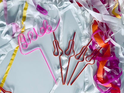 Bride & Willy Silly Straws - maedaymaedaymaeday