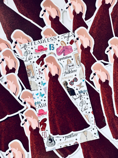 Copper Sparkle Evermore Eras Outfit, Bronze Evermore Eras Dress,By the Eras Outfit Sticker,Eras Sticker,Swift Inspired Sticker, Swiftie Gift - maedaymaedaymaeday