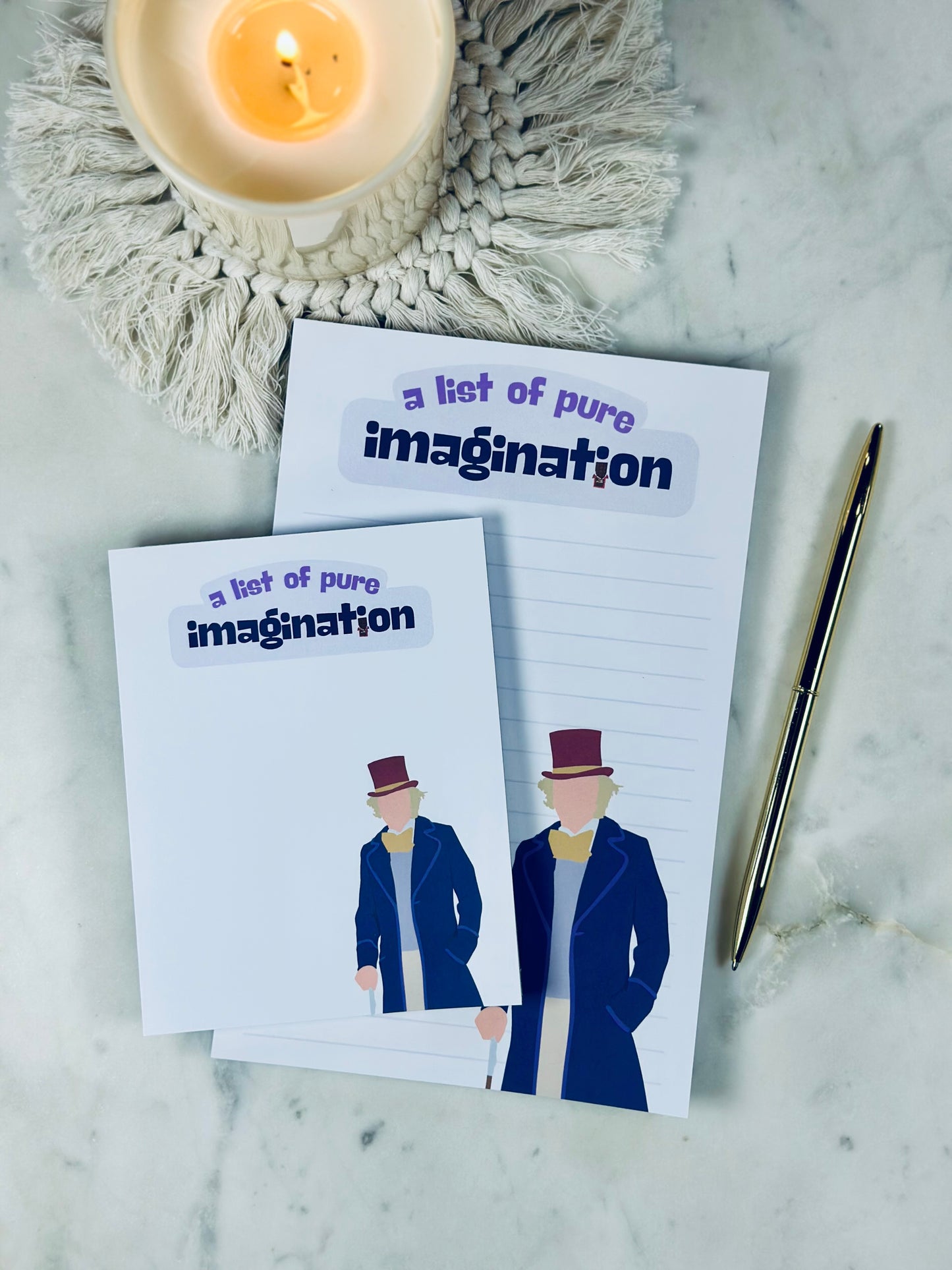 A List of Pure Imagination" Notepad/To-Do List – 50 Pages of Whimsical Wonder