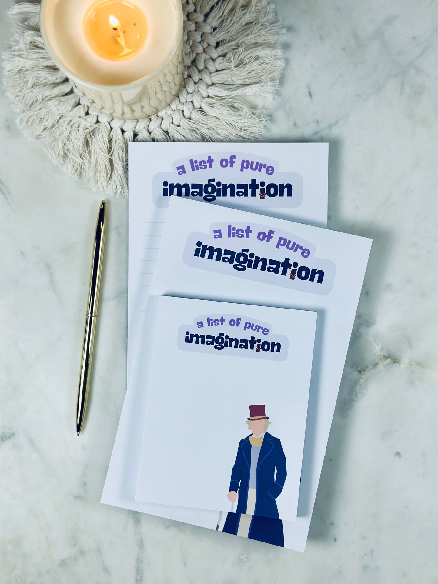 A List of Pure Imagination" Notepad/To-Do List – 50 Pages of Whimsical Wonder