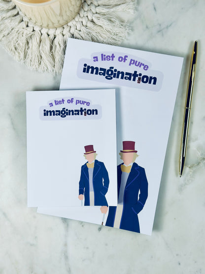 A List of Pure Imagination" Notepad/To-Do List – 50 Pages of Whimsical Wonder