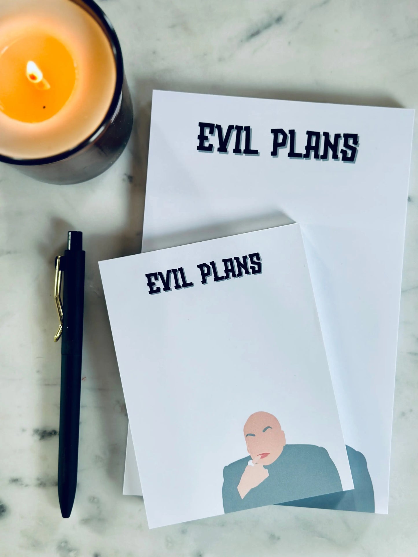 Evil Plans Notepad - maedaymaedaymaeday