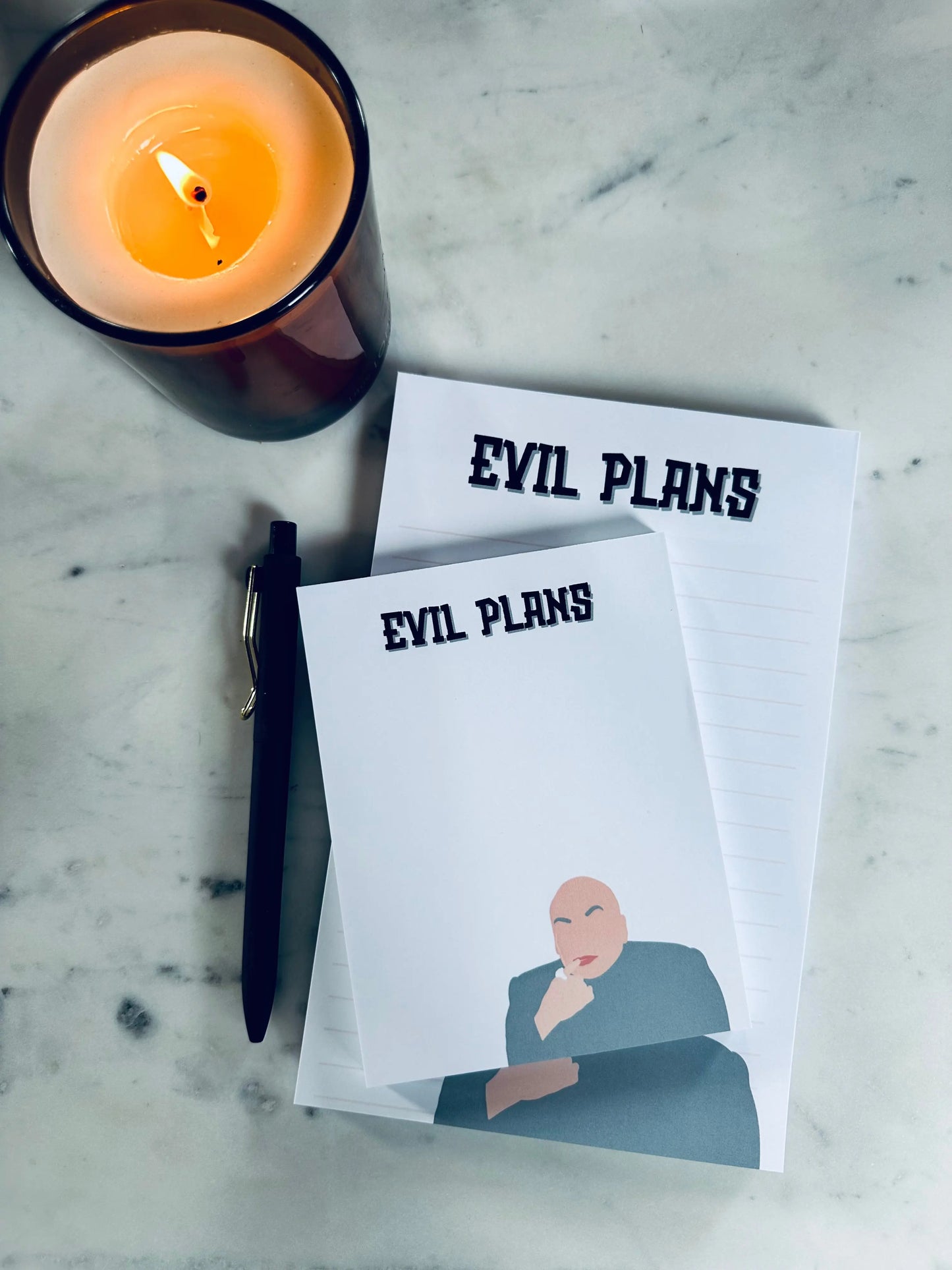 Evil Plans Notepad - maedaymaedaymaeday