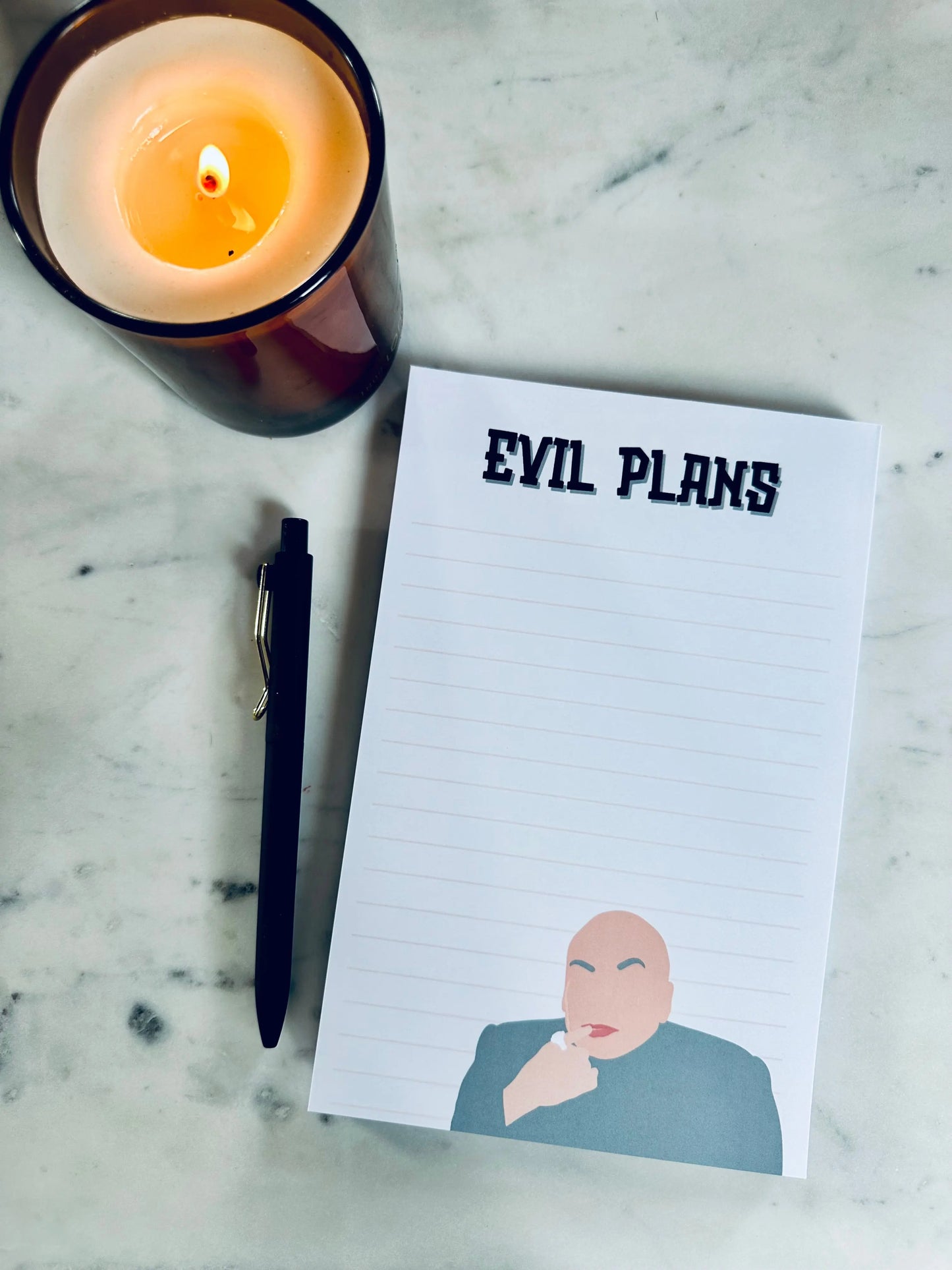 Evil Plans Notepad - maedaymaedaymaeday