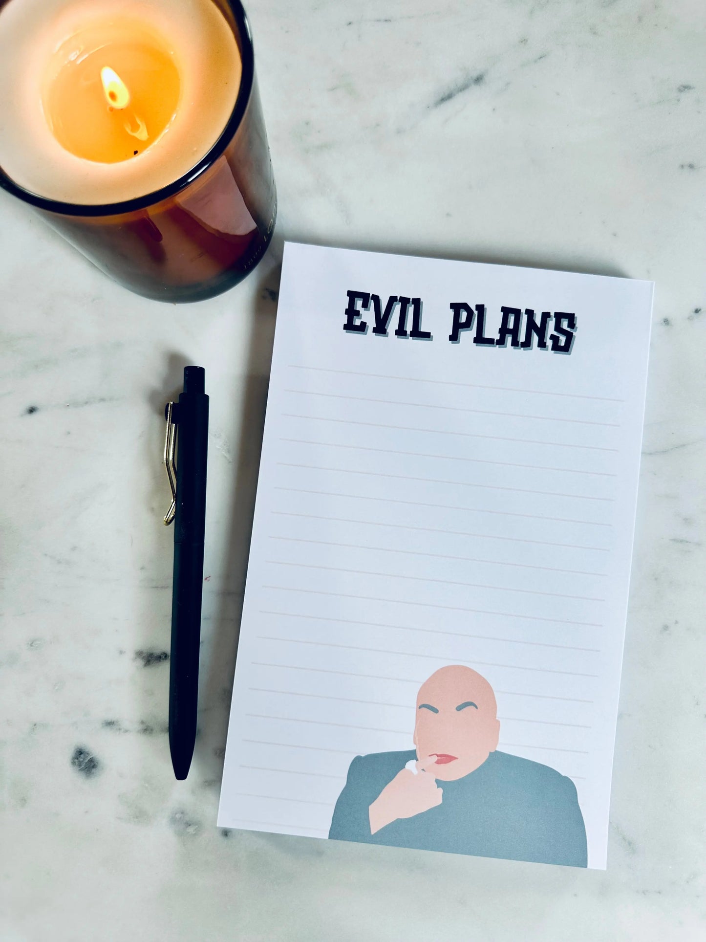 Evil Plans Notepad - maedaymaedaymaeday