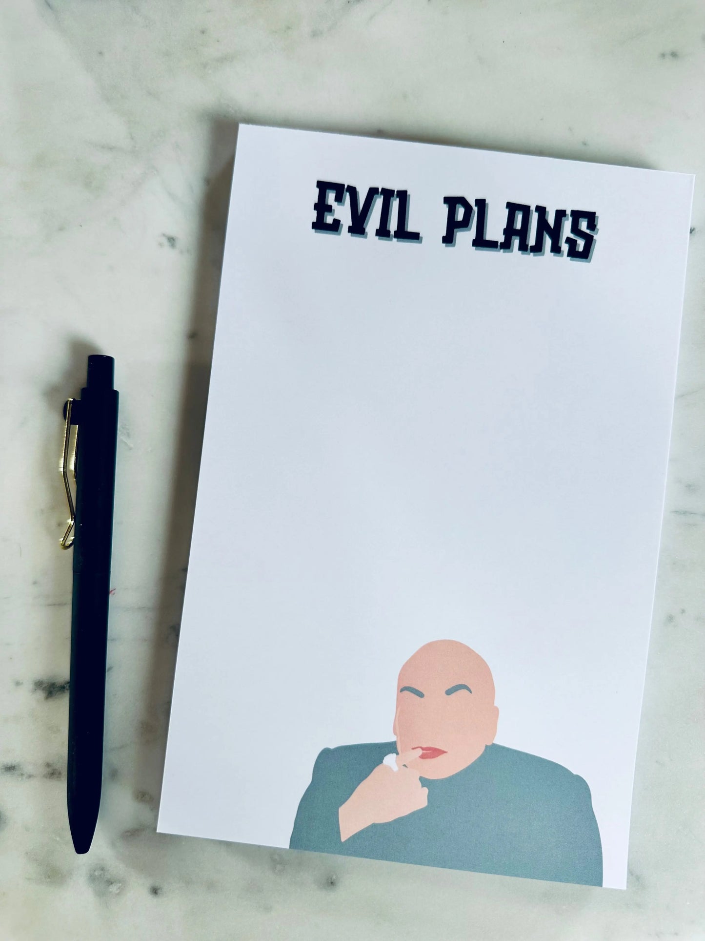 Evil Plans Notepad - maedaymaedaymaeday