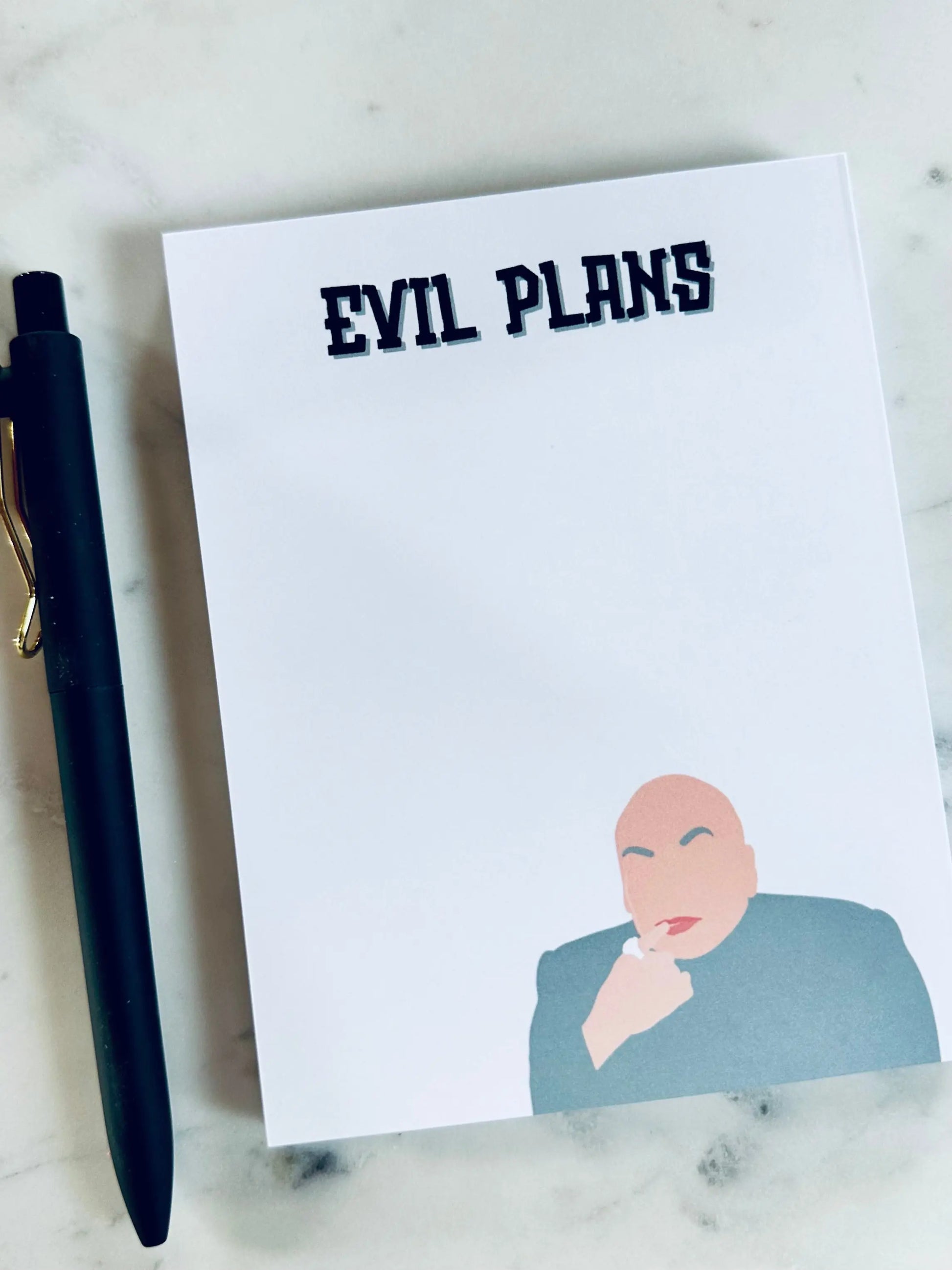 Evil Plans Notepad - maedaymaedaymaeday