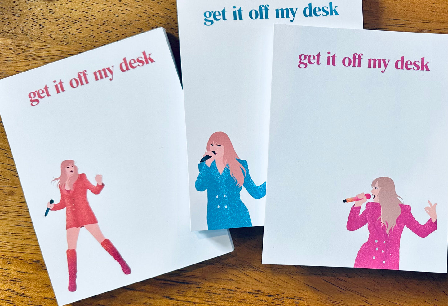 Get it Off My Desk Pop Culture Queen Quarter Page (5.5x4.25) 50 Page Notepad maedaymaedaymaeday