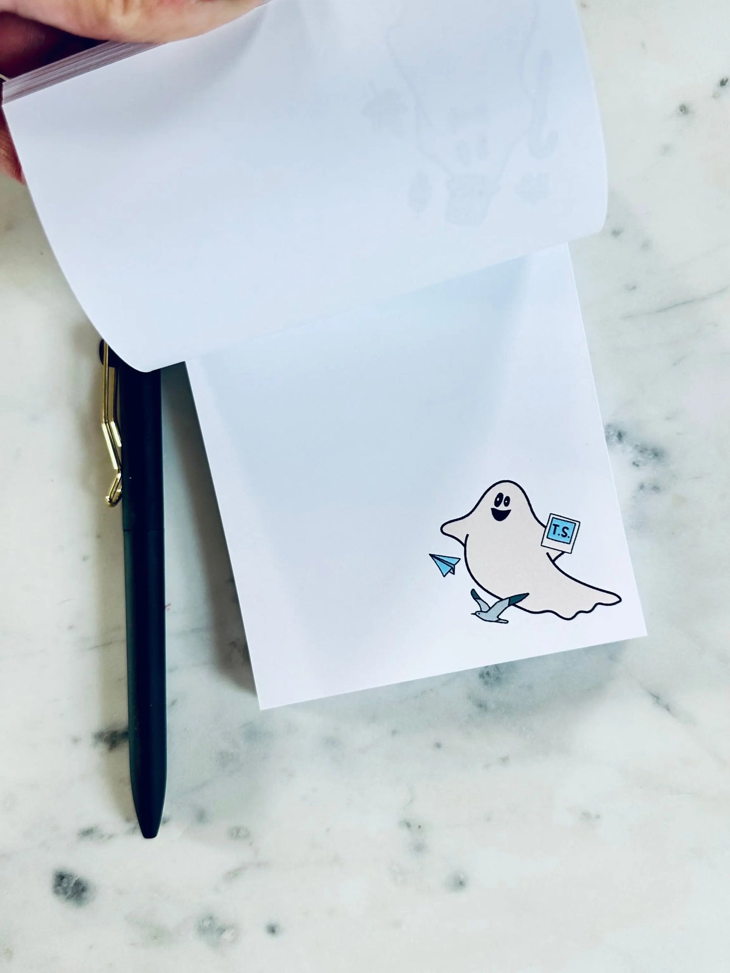 Ghost for Every Era Notepad Halloween Themed Stationary - maedaymaedaymaeday