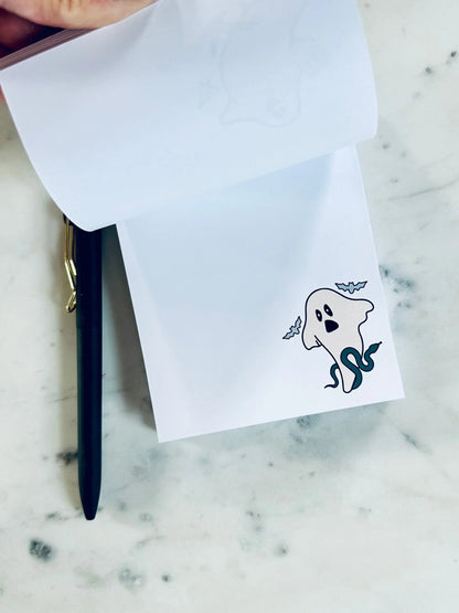 Ghost for Every Era Notepad Halloween Themed Stationary - maedaymaedaymaeday