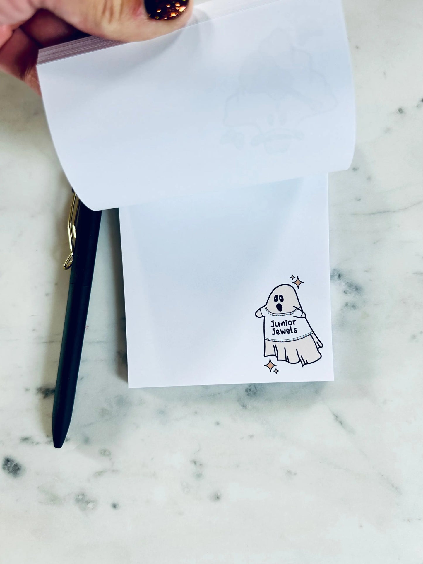 Ghost for Every Era Notepad Halloween Themed Stationary - maedaymaedaymaeday