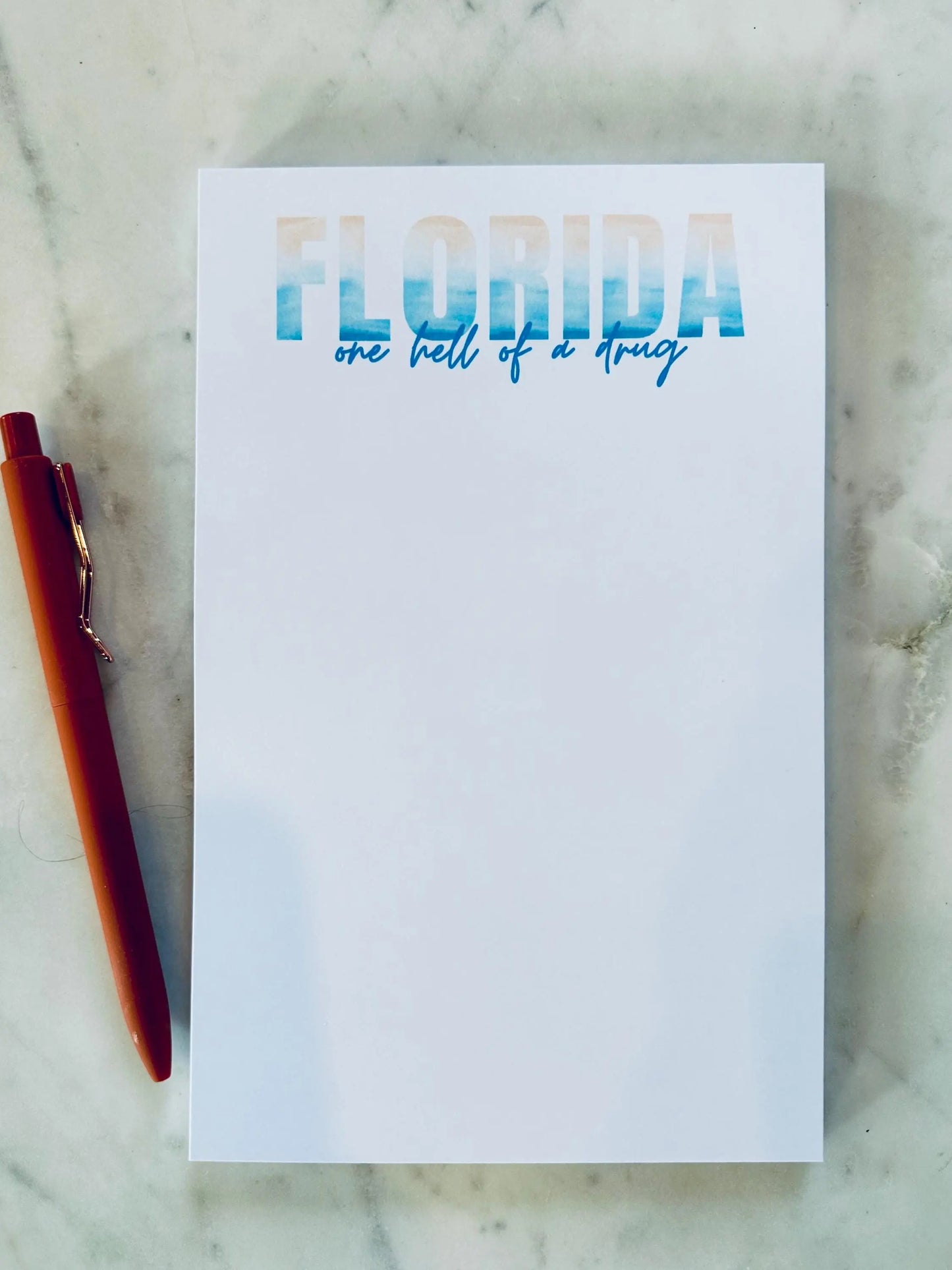 Half & Quarter Page Pop Culture Notepad, Florida!!! To Do List, One Hell of a Drug and Take me to Florida Notepad, Eras Merch Swiftie Gift maedaymaedaymaeday