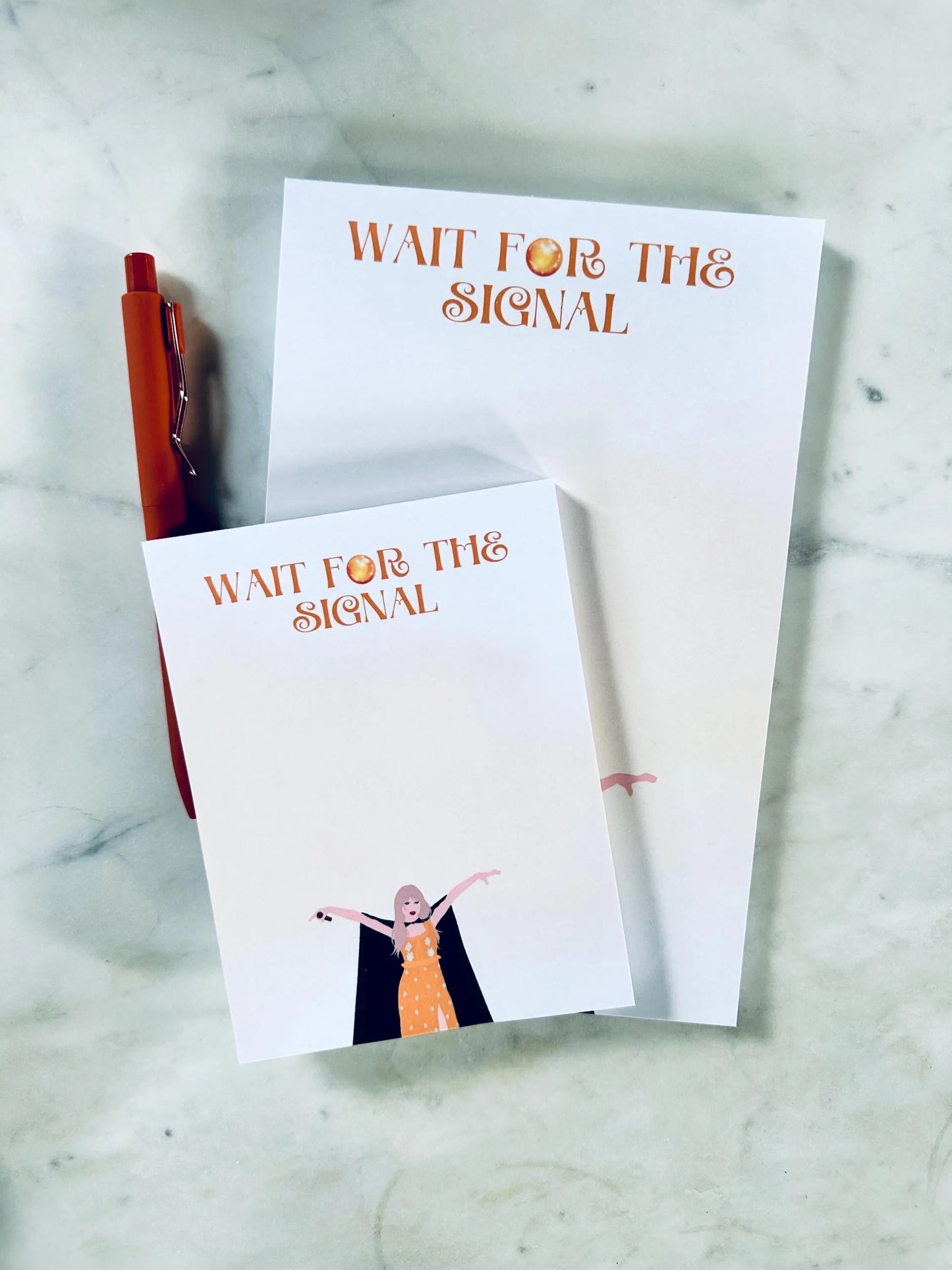 Half & Quarter Page Pop Culture Notepad, Wait for the Signal To Do List, Willow Inspired Evermore Era Merch, Eras Swiftie Stationary Gift