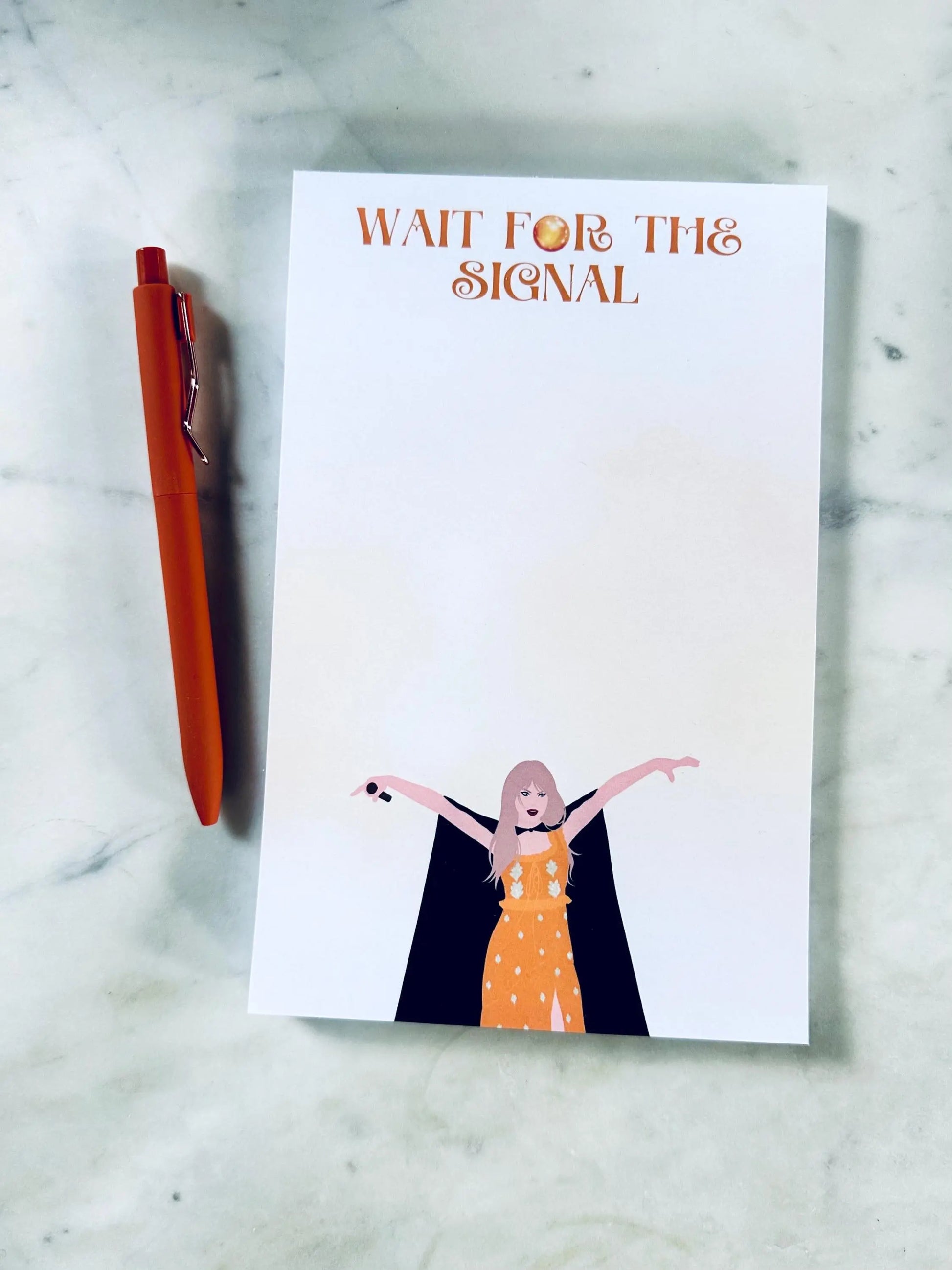Half & Quarter Page Pop Culture Notepad, Wait for the Signal To Do List, Willow Inspired Evermore Era Merch, Eras Swiftie Stationary Gift