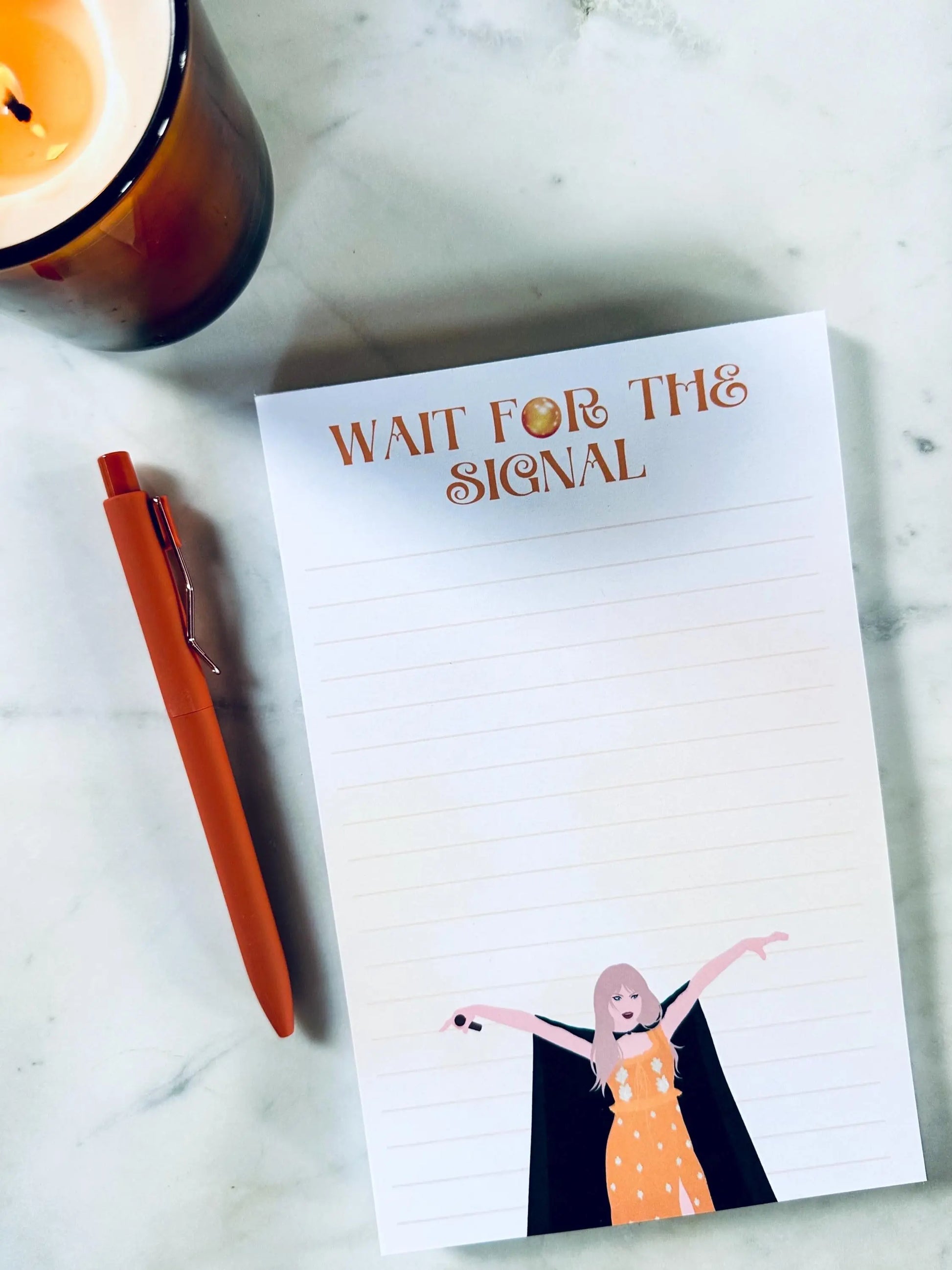 Half & Quarter Page Pop Culture Notepad, Wait for the Signal To Do List, Willow Inspired Evermore Era Merch, Eras Swiftie Stationary Gift