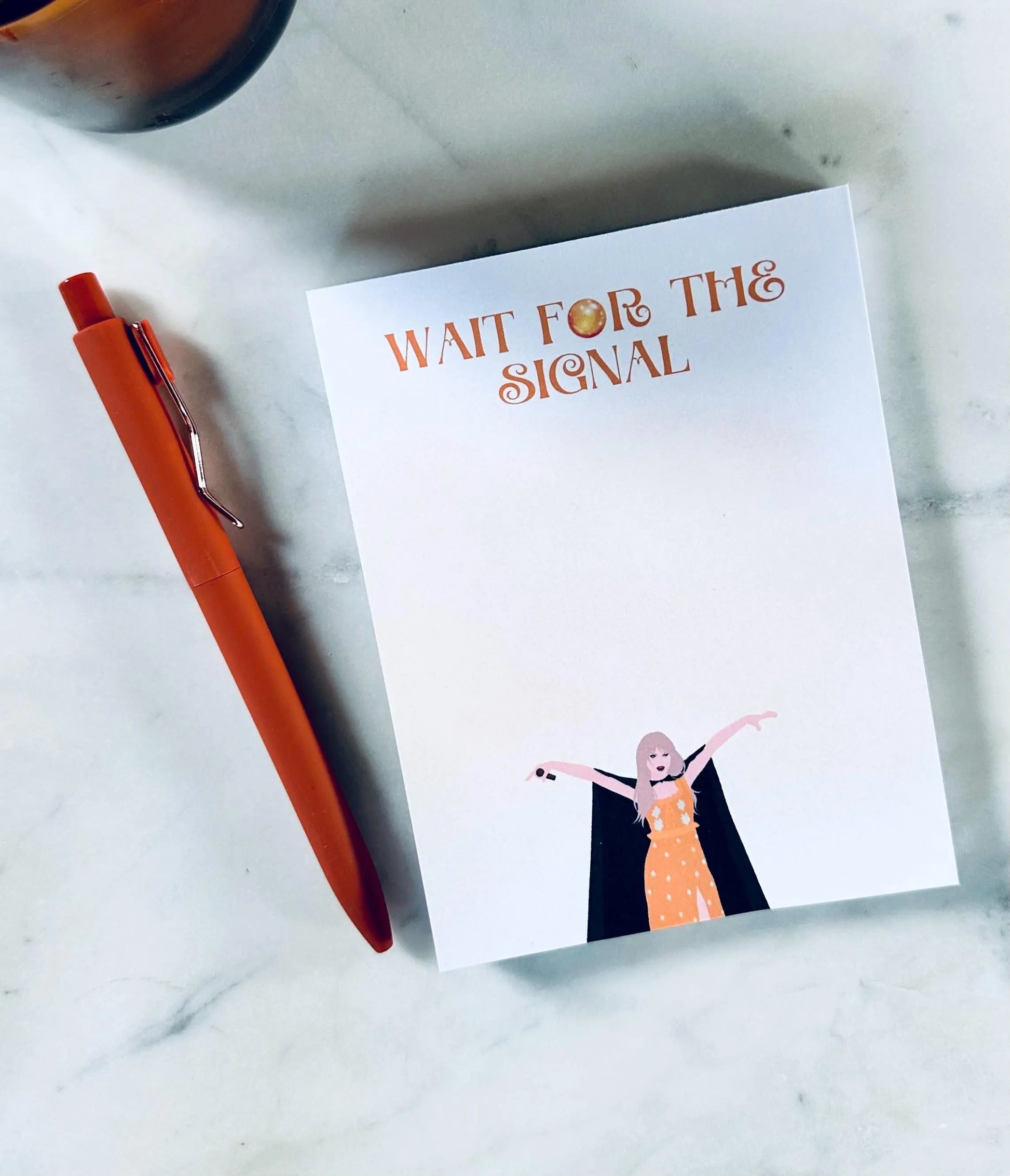Half & Quarter Page Pop Culture Notepad, Wait for the Signal To Do List, Willow Inspired Evermore Era Merch, Eras Swiftie Stationary Gift