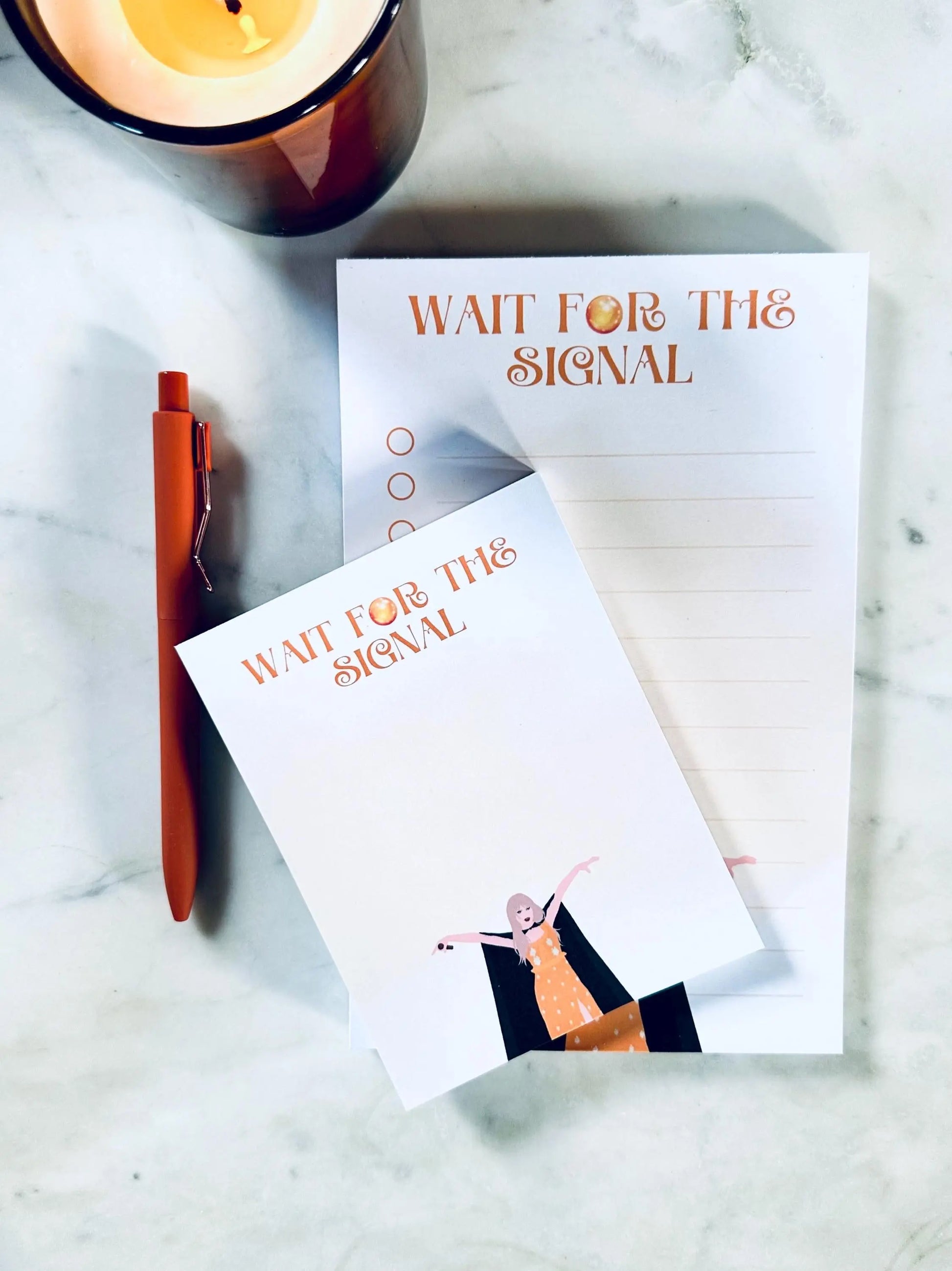 Half & Quarter Page Pop Culture Notepad, Wait for the Signal To Do List, Willow Inspired Evermore Era Merch, Eras Swiftie Stationary Gift