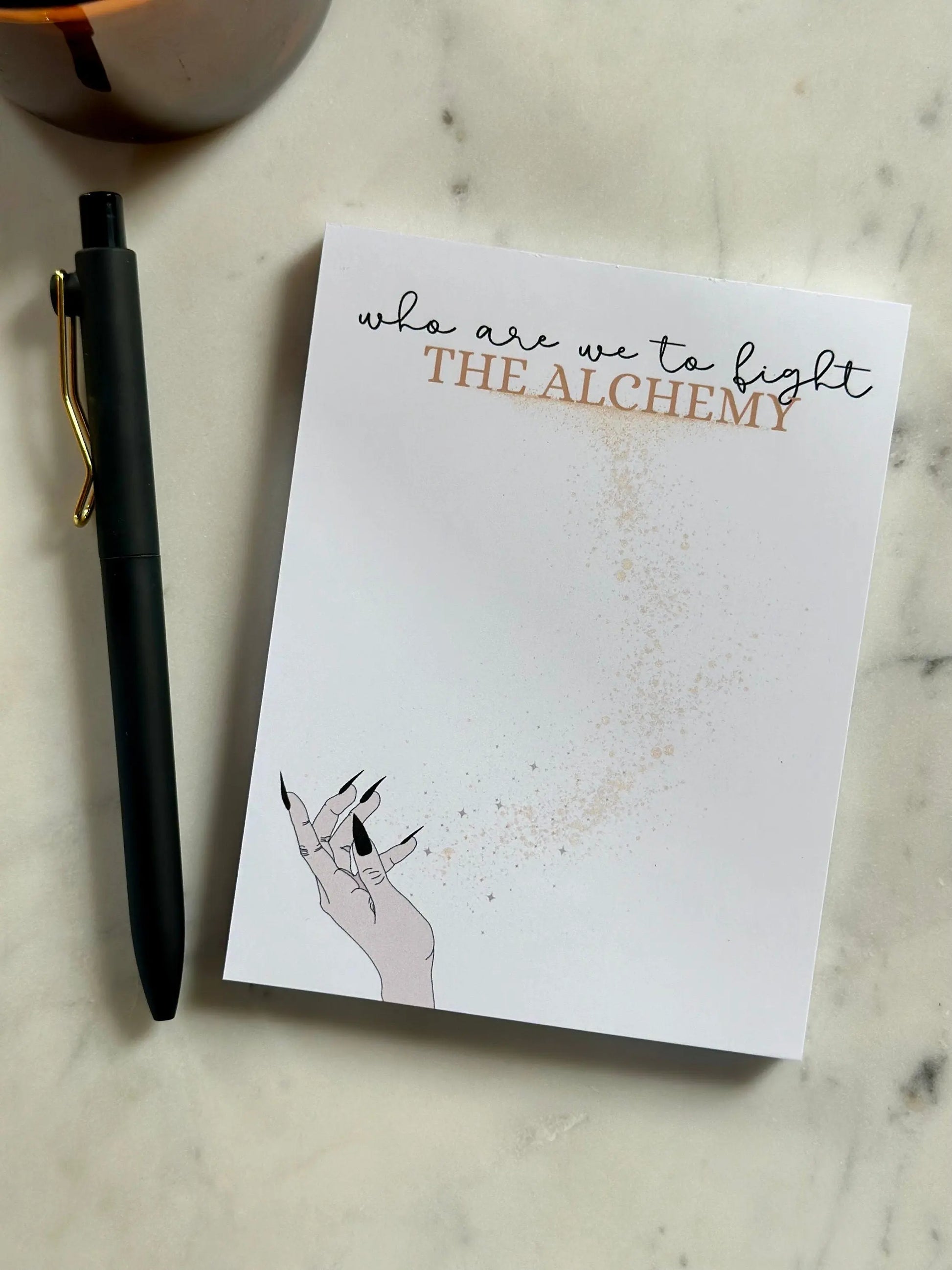 Half & Quarter Page(5.5x8.5") Pop Culture Notepad, Tortured Poets Dept, Who are we to Fight the Alchemy, The Alchemy, TTPD maedaymaedaymaeday