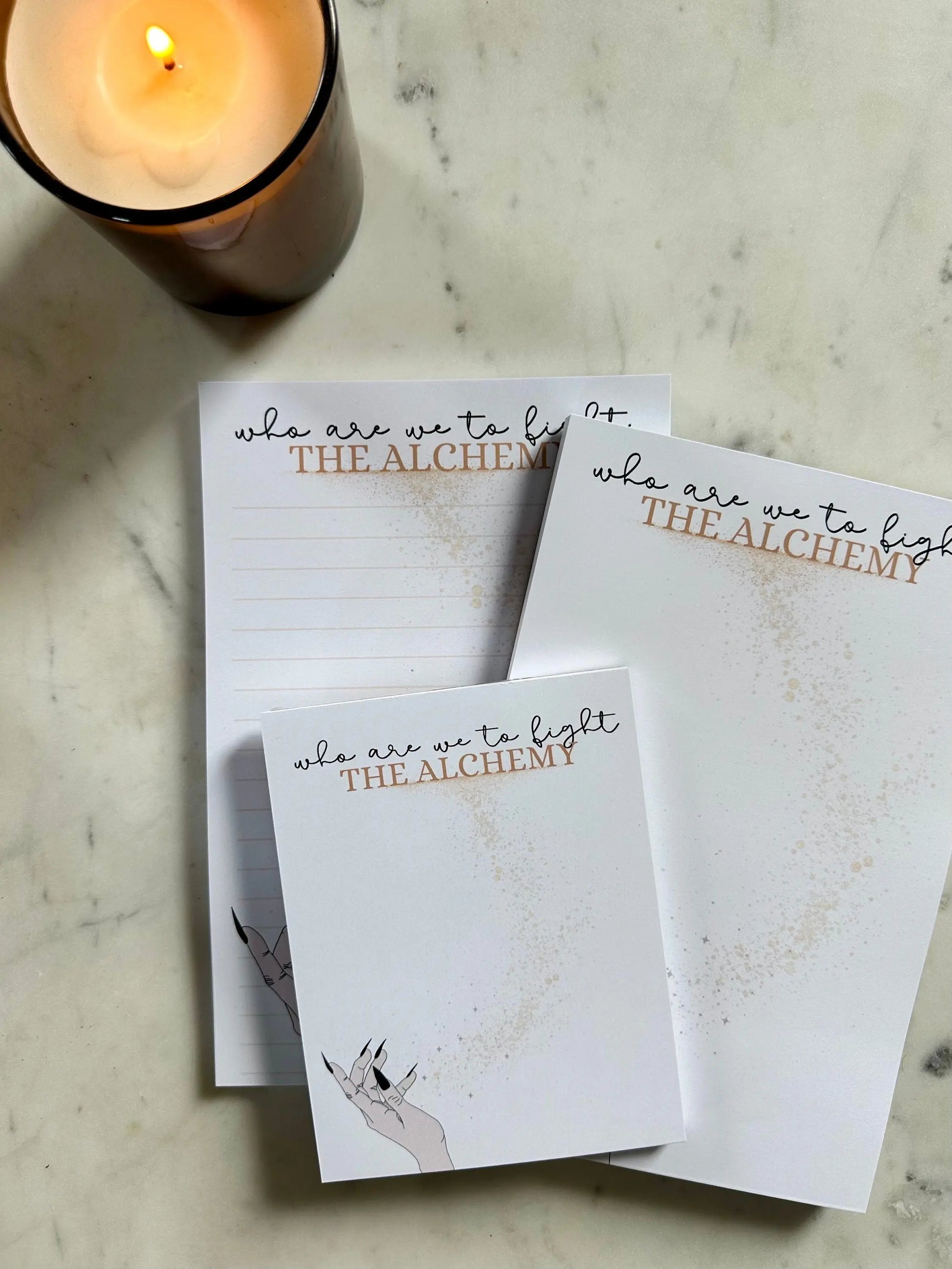 Half & Quarter Page(5.5x8.5") Pop Culture Notepad, Tortured Poets Dept, Who are we to Fight the Alchemy, The Alchemy, TTPD maedaymaedaymaeday
