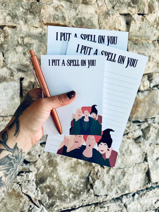 I Put a Spell on You Notepad - maedaymaedaymaeday