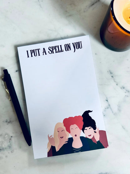 I Put a Spell on You Notepad - maedaymaedaymaeday