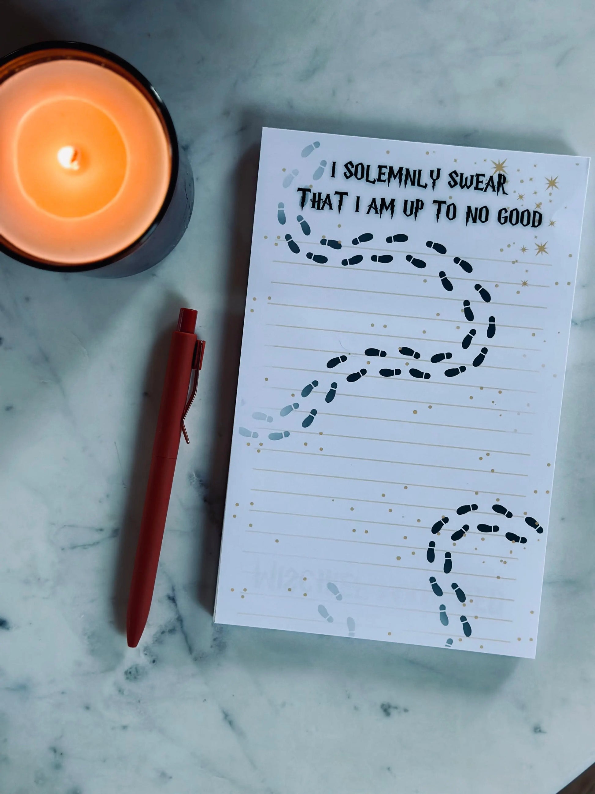 I Solemnly Swear I am Up to No Good Notepad - maedaymaedaymaeday