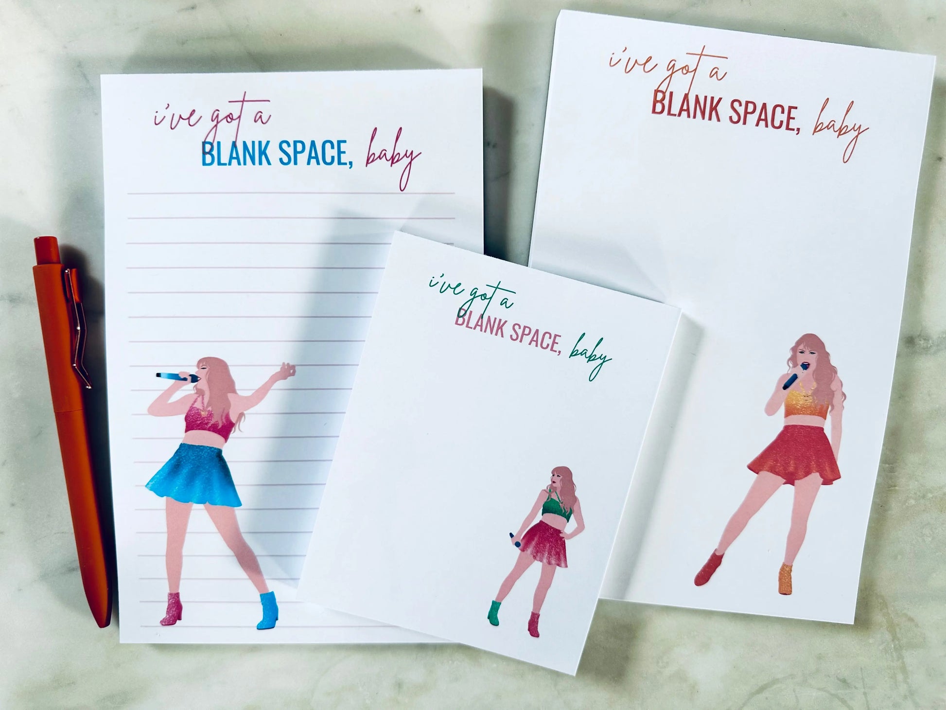 I've Got a Blank Space Baby Notepad - maedaymaedaymaeday