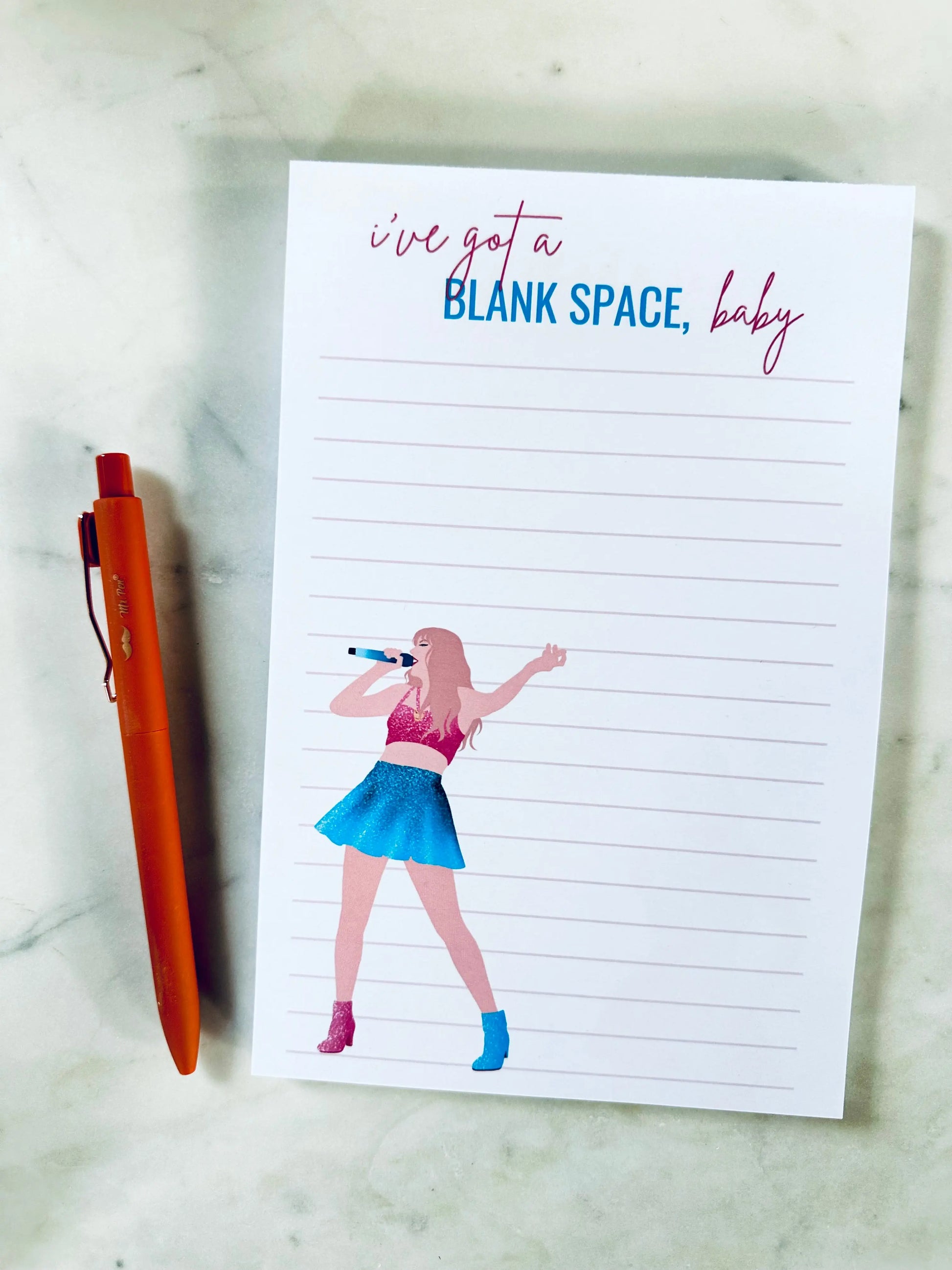 I've Got a Blank Space Baby Notepad - maedaymaedaymaeday