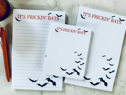 It's Frickin' Bats Notepad - maedaymaedaymaeday