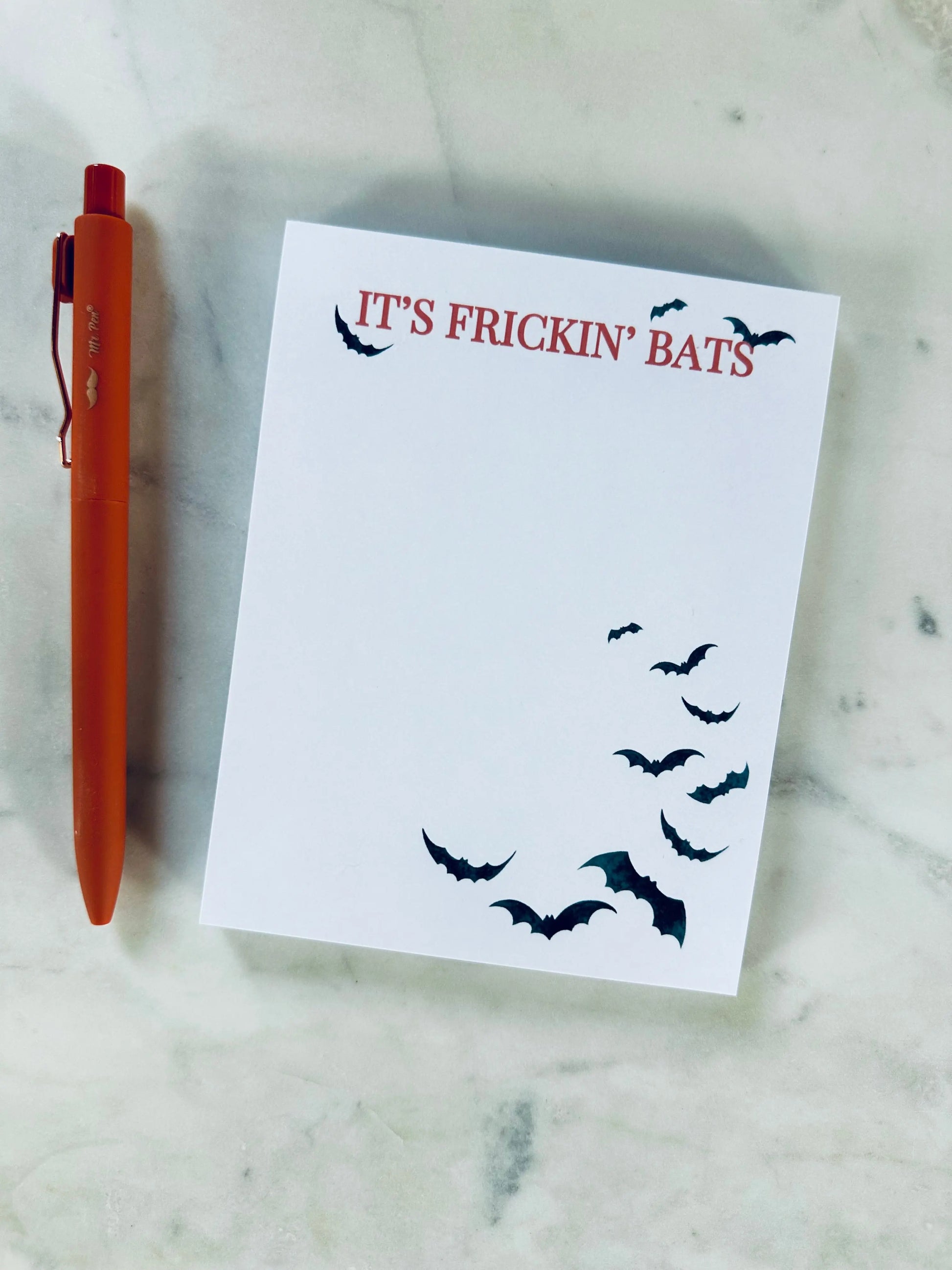 It's Frickin' Bats Notepad - maedaymaedaymaeday