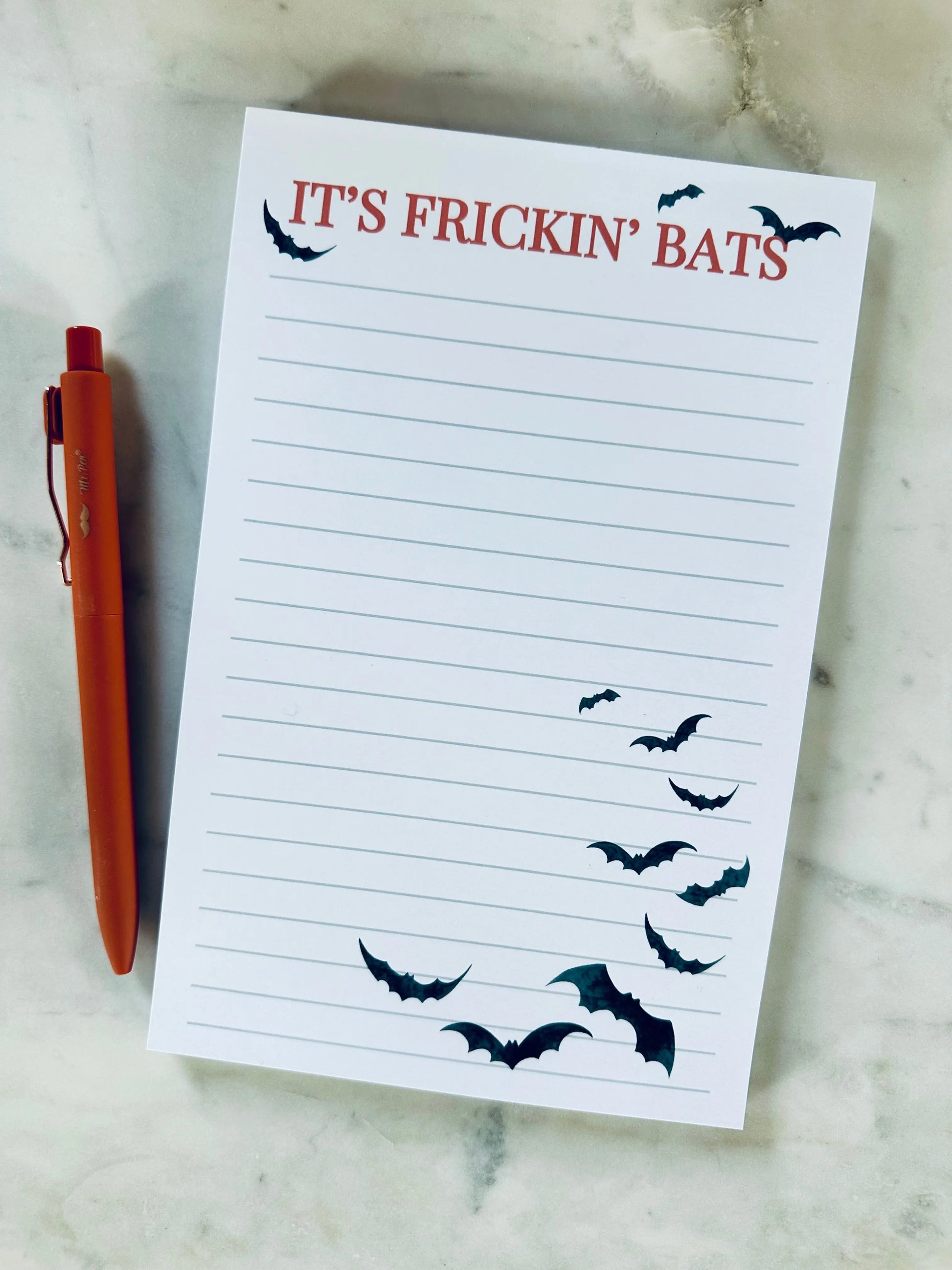 It's Frickin' Bats Notepad - maedaymaedaymaeday